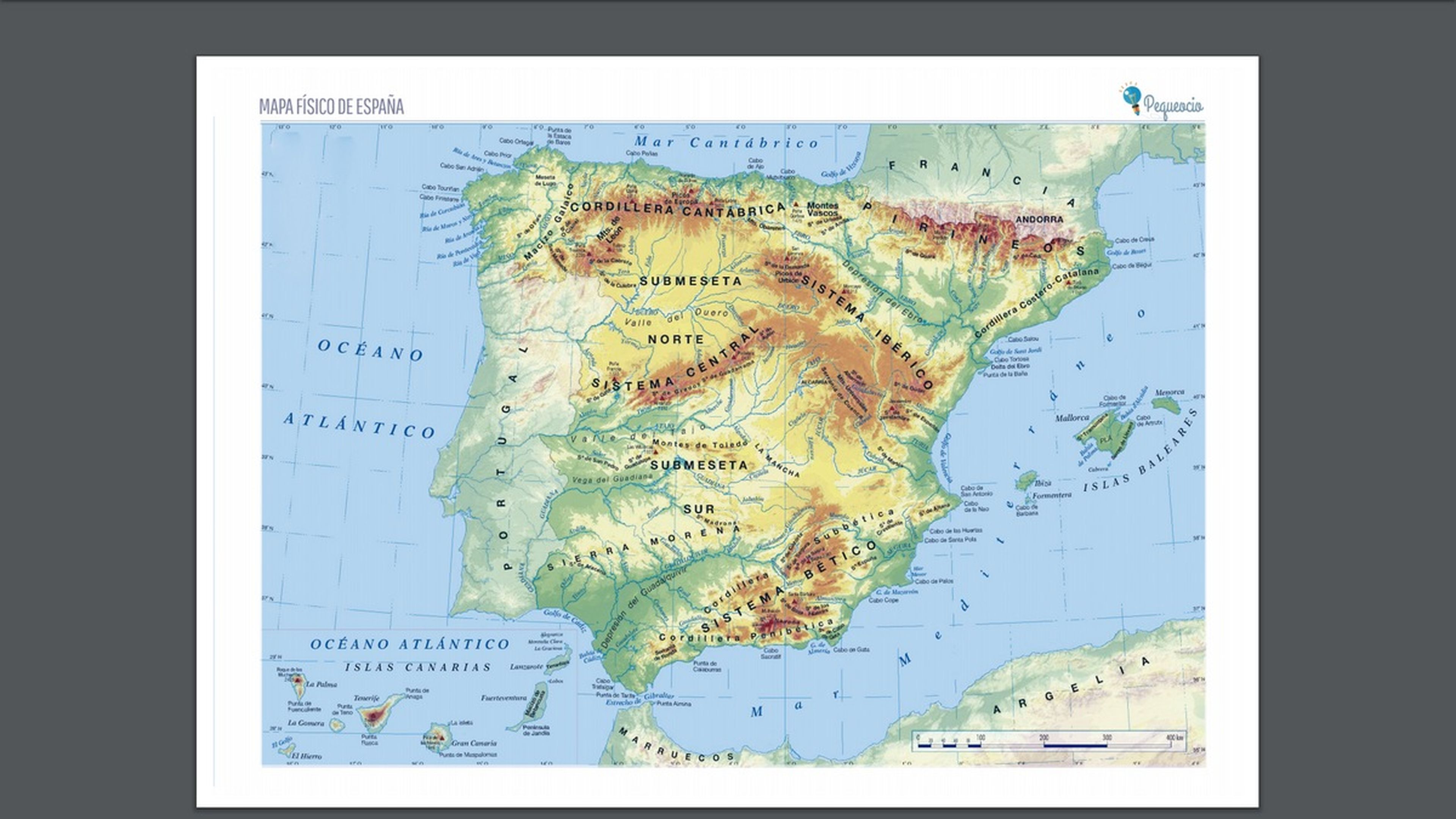Dónde bajar mapas de España en color, en blanco y negro y más