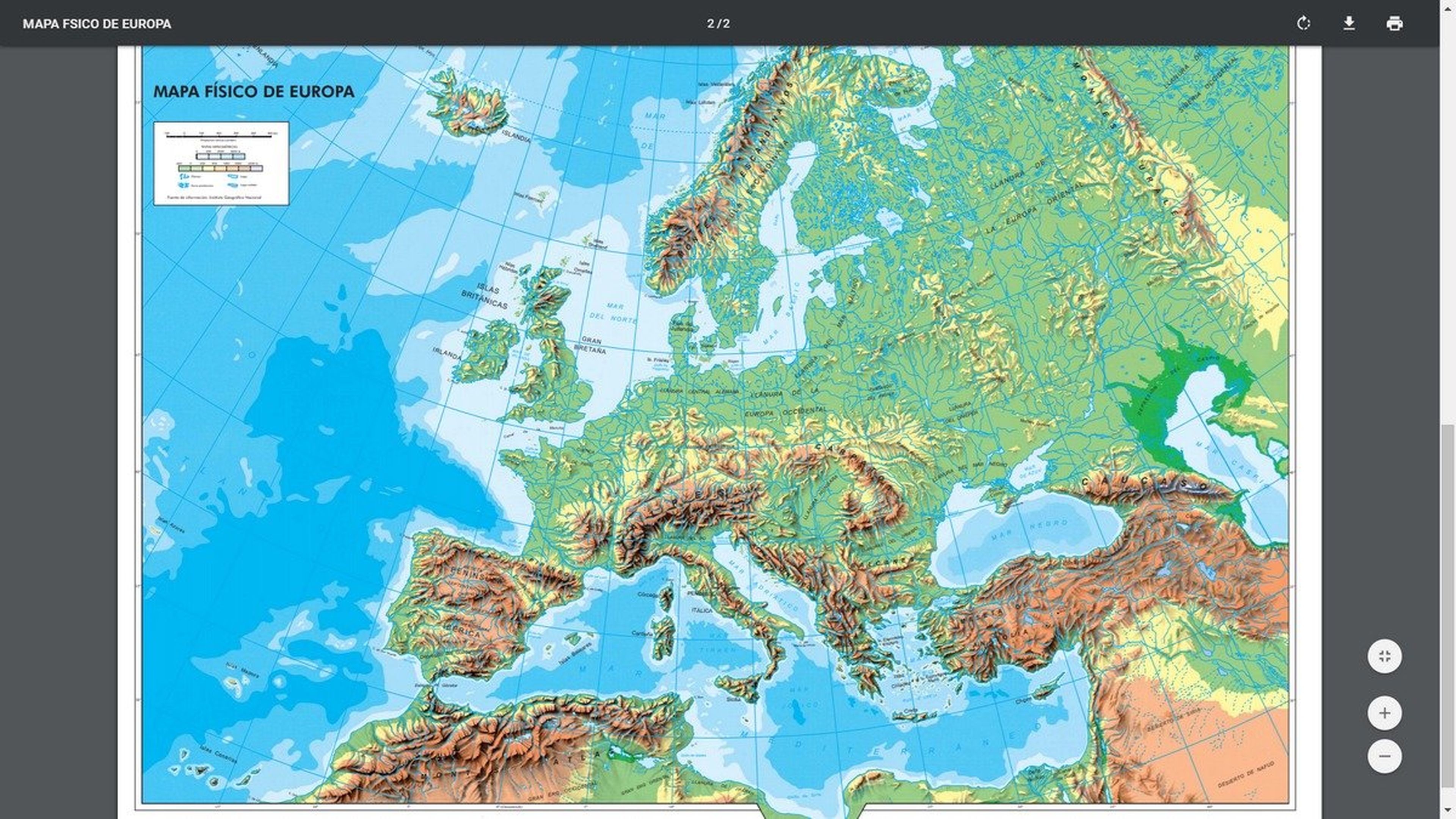 Dónde descargar mapas de Europa en color, en blanco y negro y más