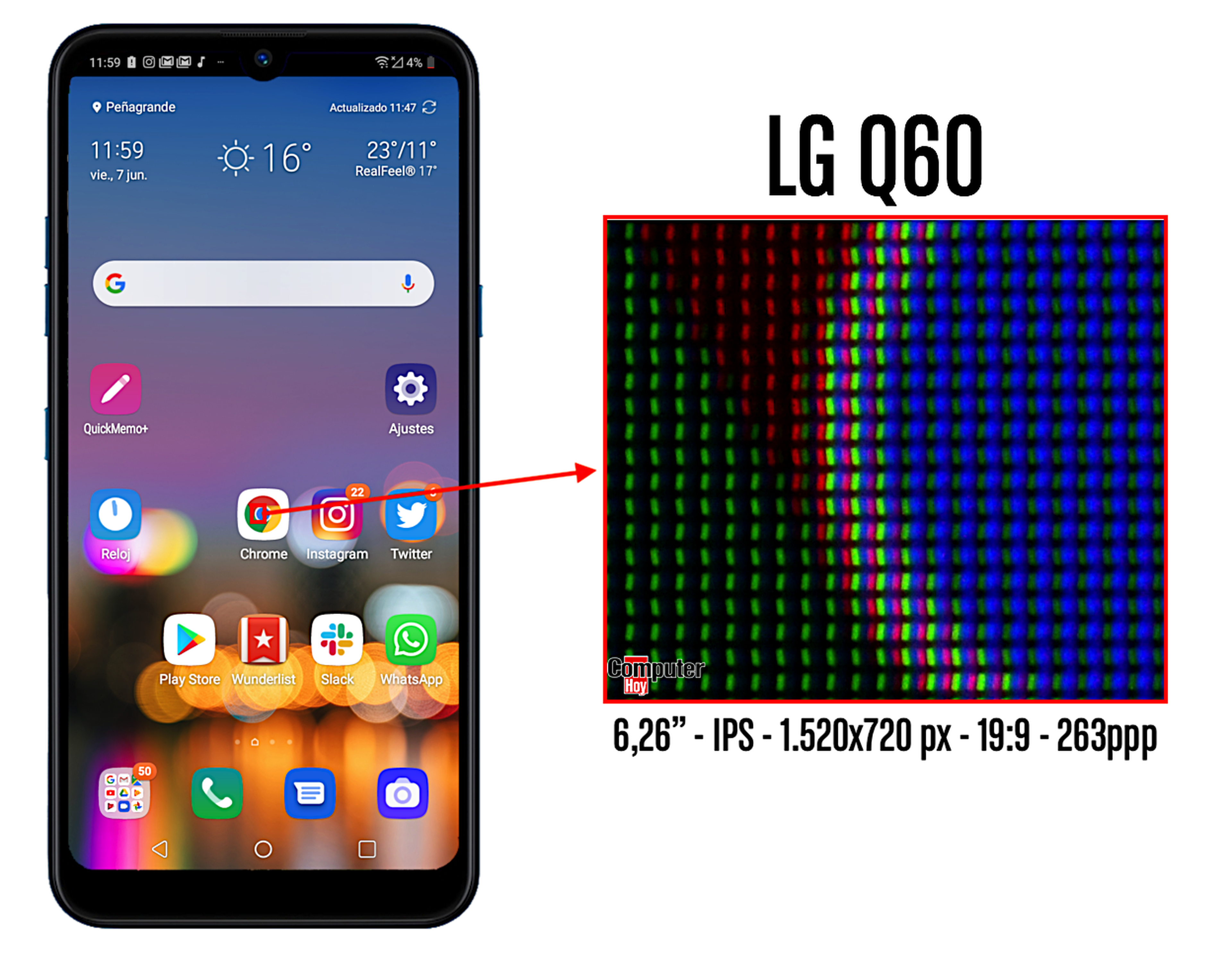 Análisis LG Q60