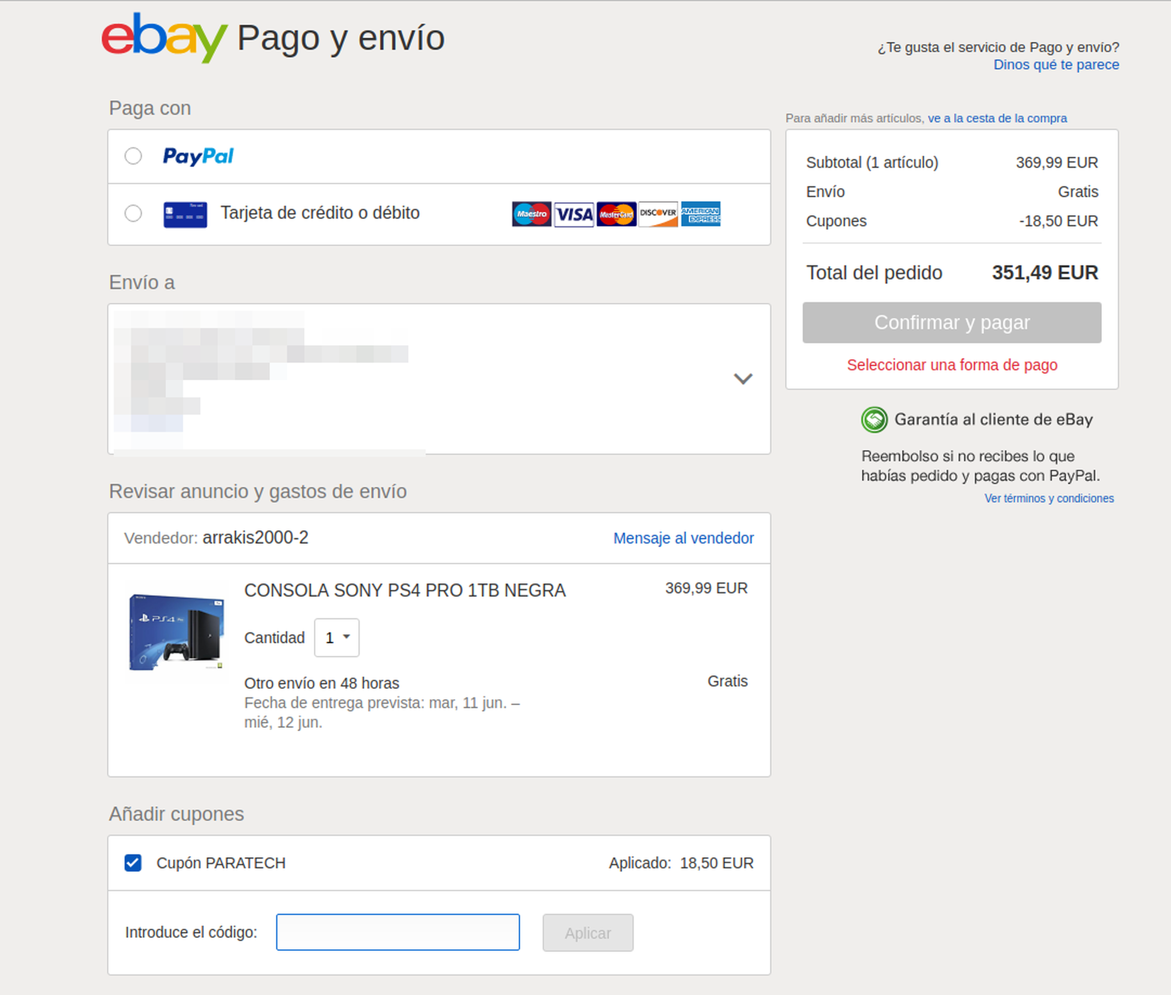 PARATECH Ebay PS4 Pro