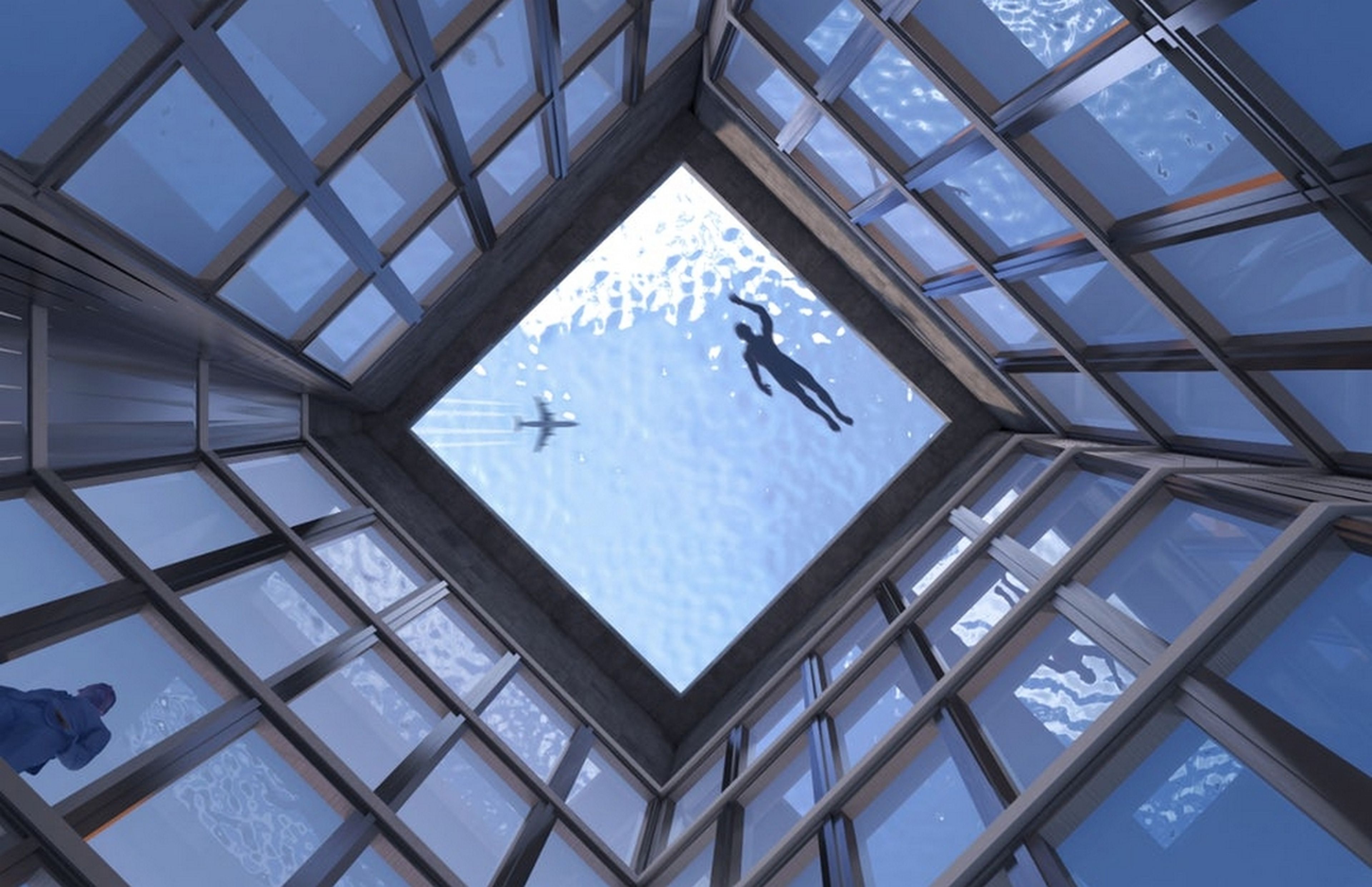 La primera piscina infinita en lo alto de un rascacielos