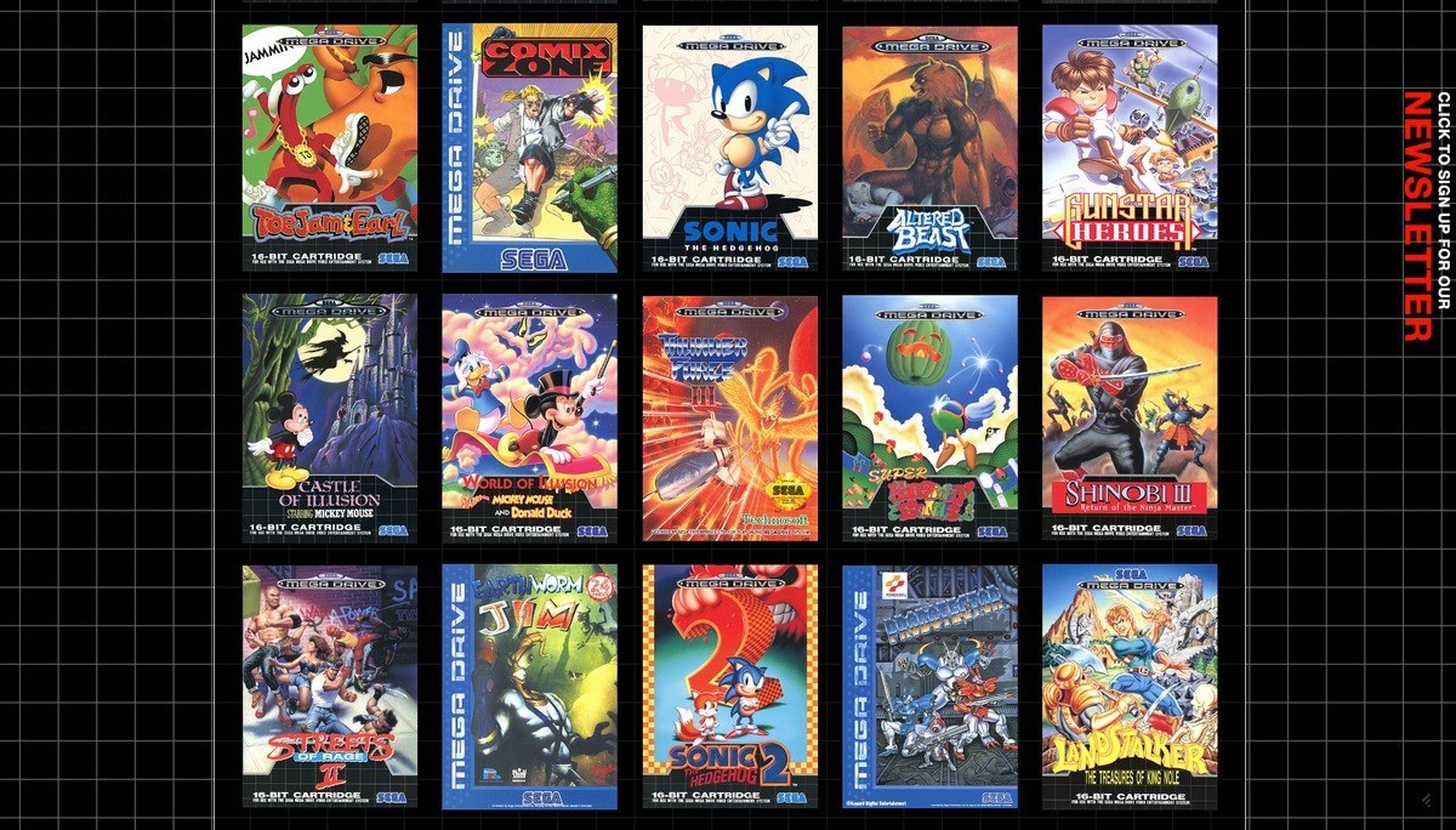 SEGA Mega Drive Mini llega con 42 juegos, cartucho de Sonic y accesorios Mega CD y 32X