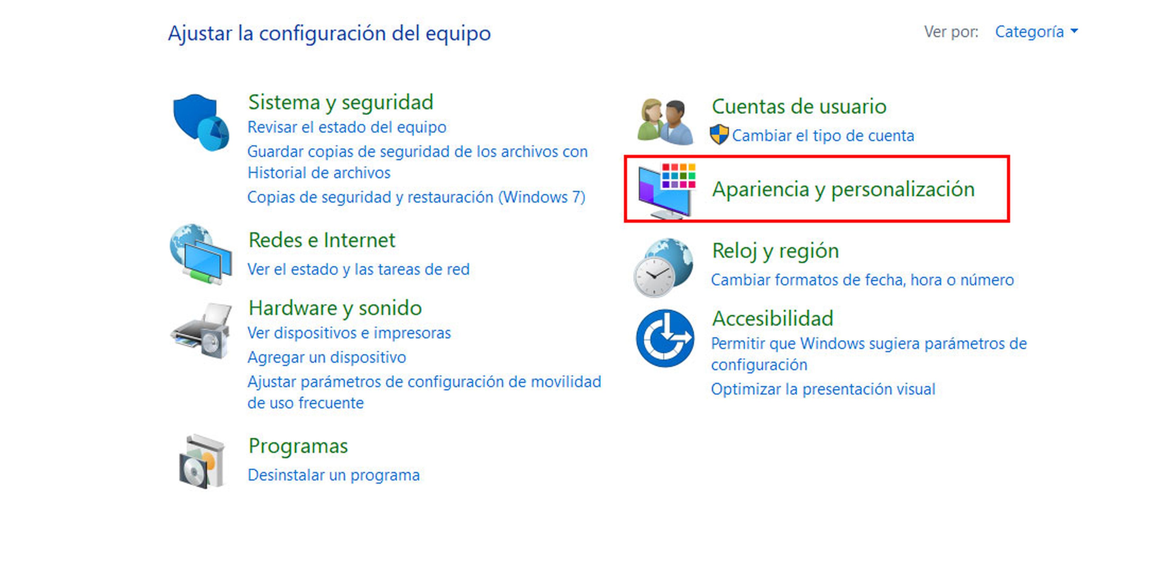 Archivos ocultos Windows 10
