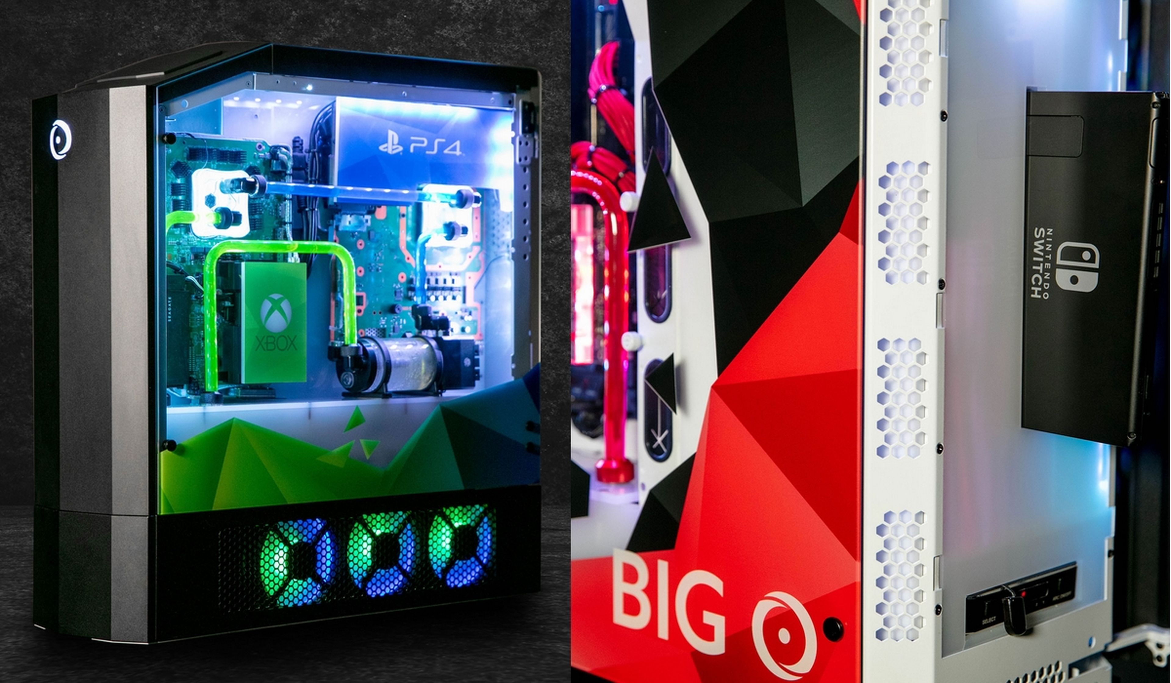 Big O, el PC con una PS4, una Xbox y una Nintendo Switch dentro