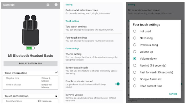 Funciones de discount los airdots xiaomi