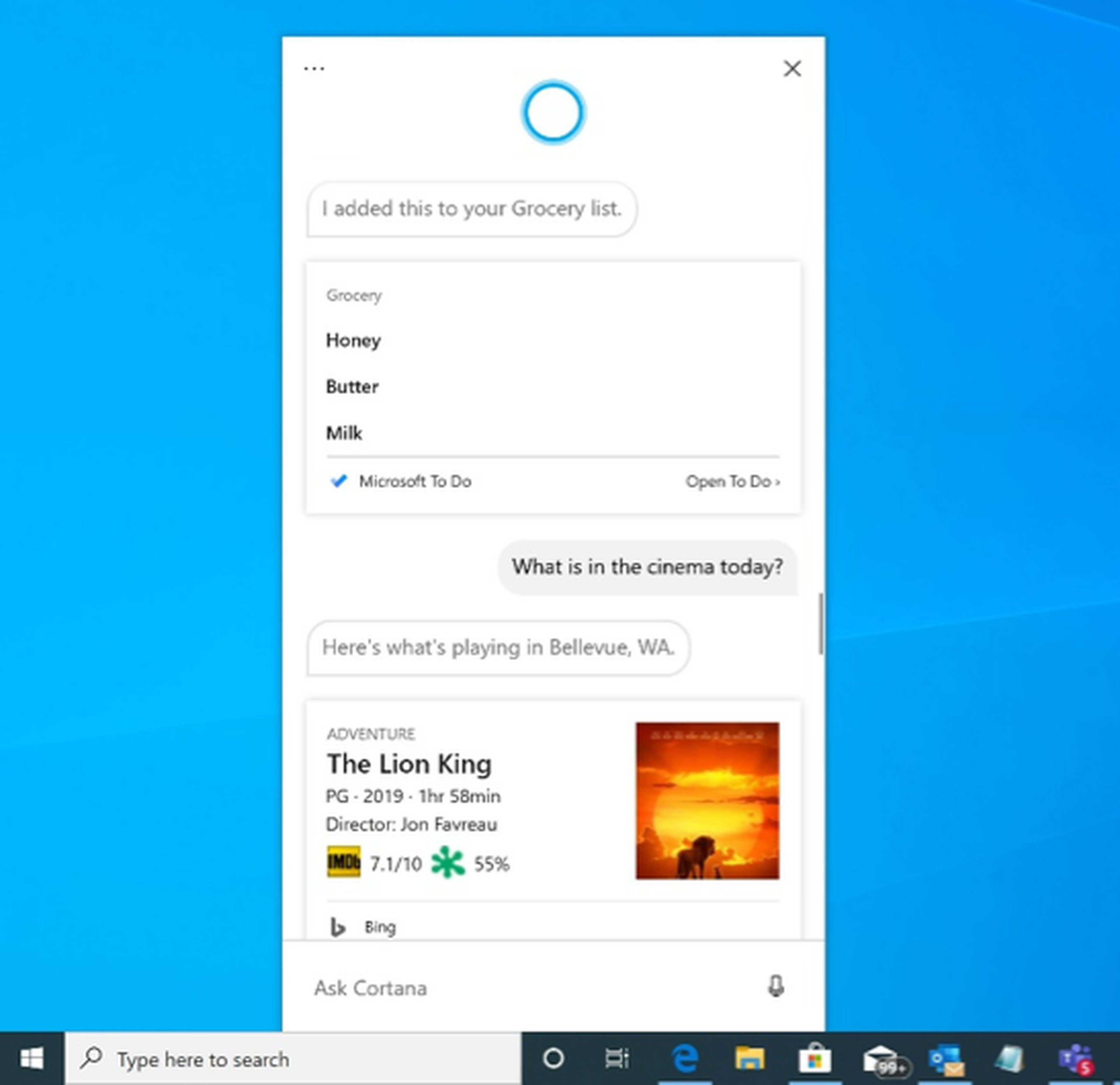 Nueva Cortana Windows 10