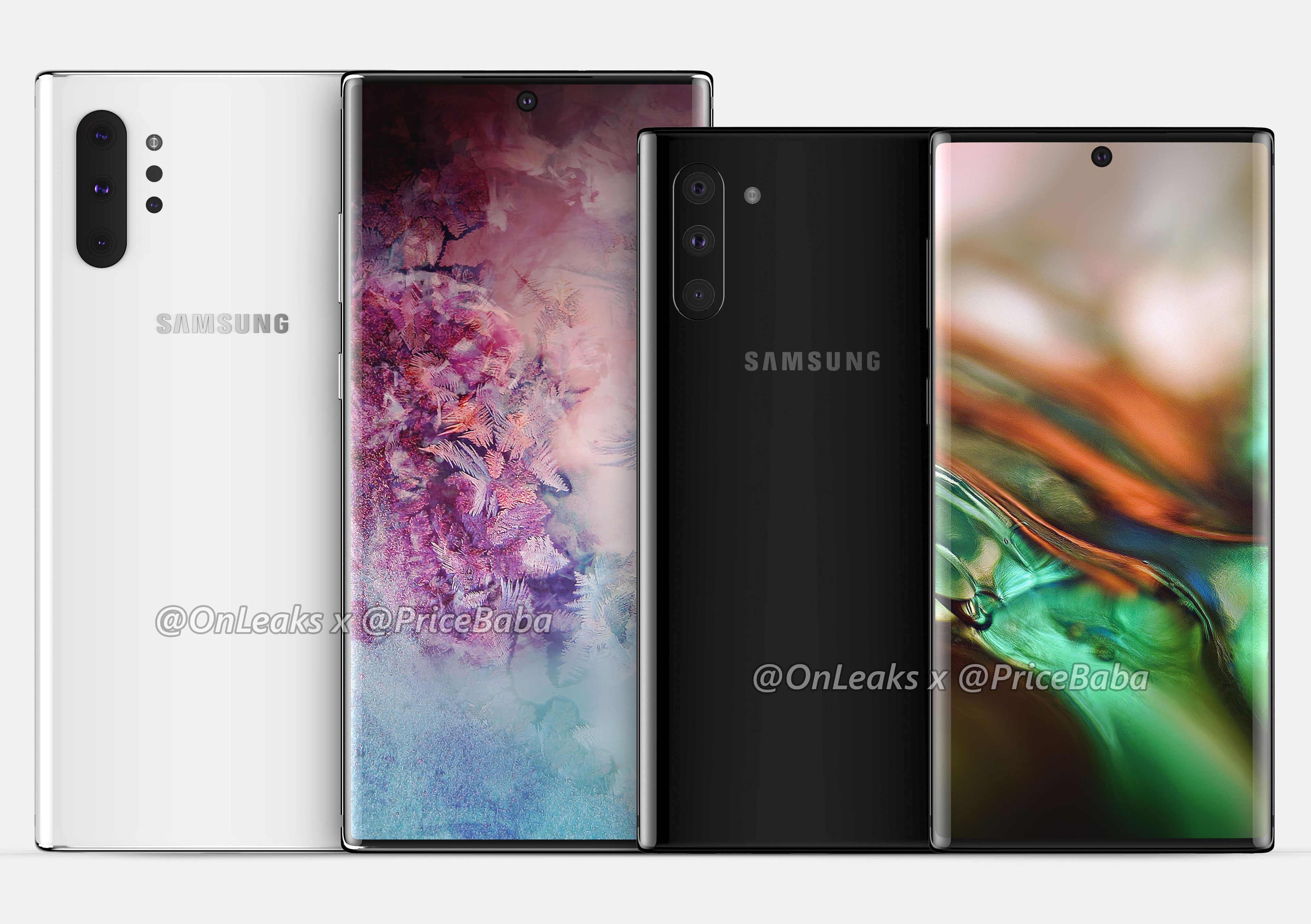 Renders del Samsung Galaxy Note 10