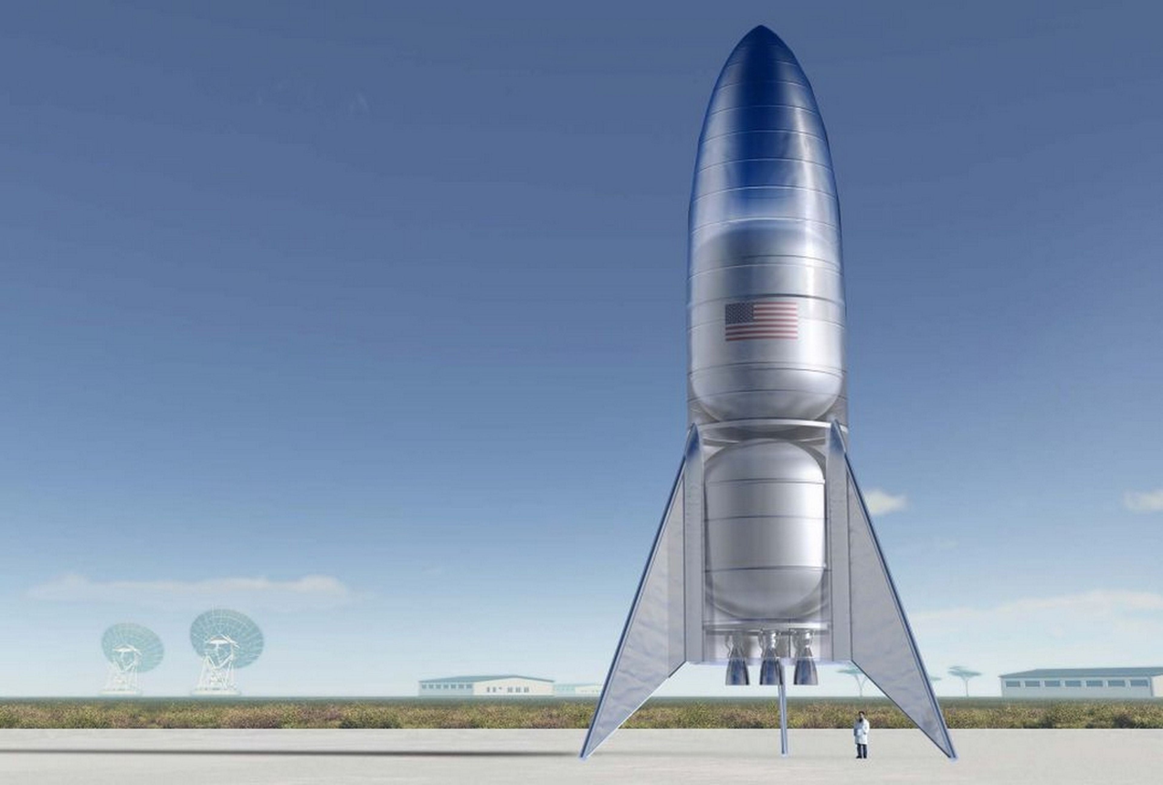 Espectacular despegue y aterrizaje del Starhopper de SpaceX, que llevará astronautas a la Luna y Marte