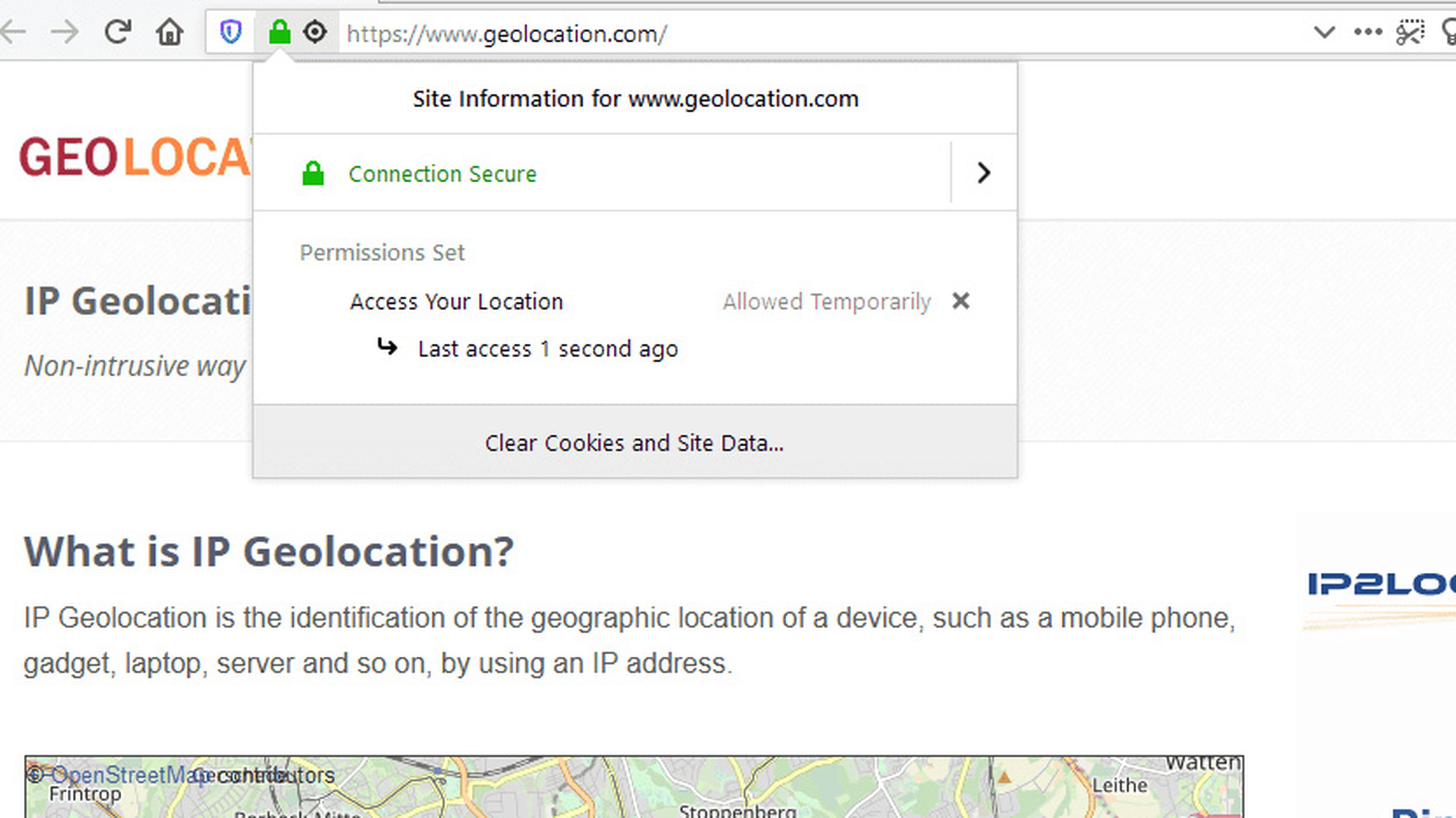 Geolocalización Firefox