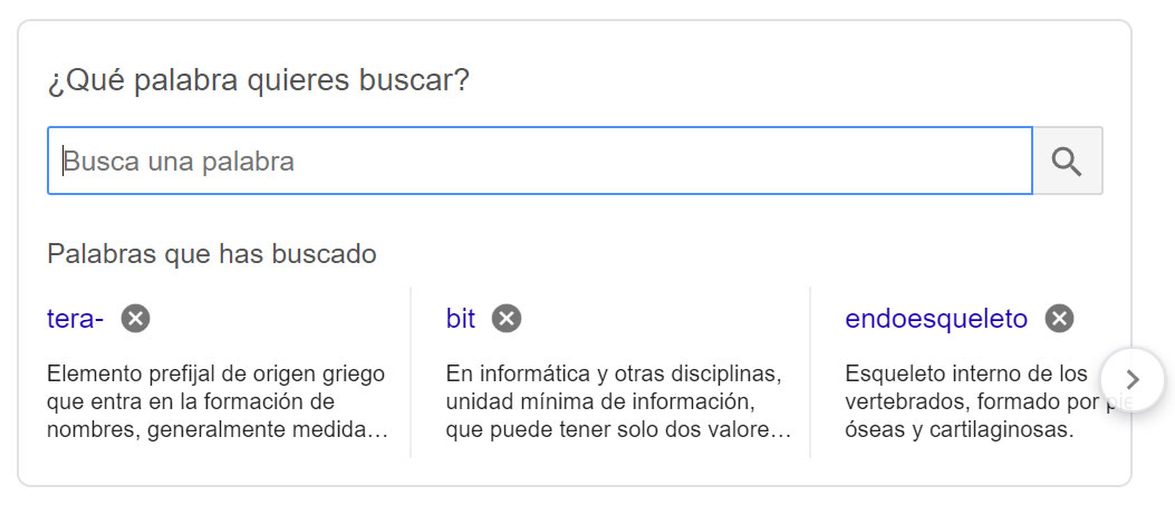 Diccionario Google