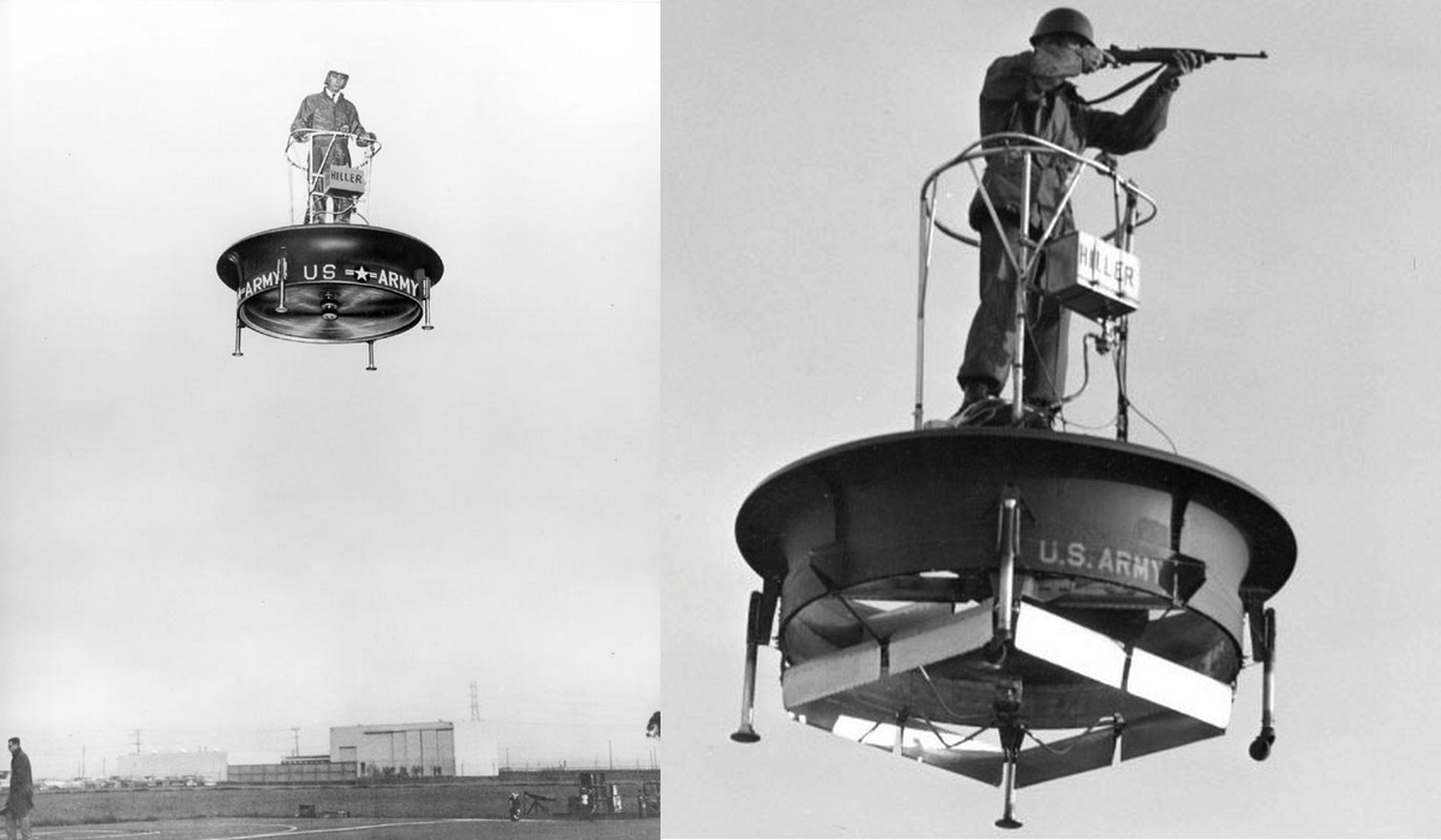 El ejército norteamericano ya usaba plataformas voladoras en 1955