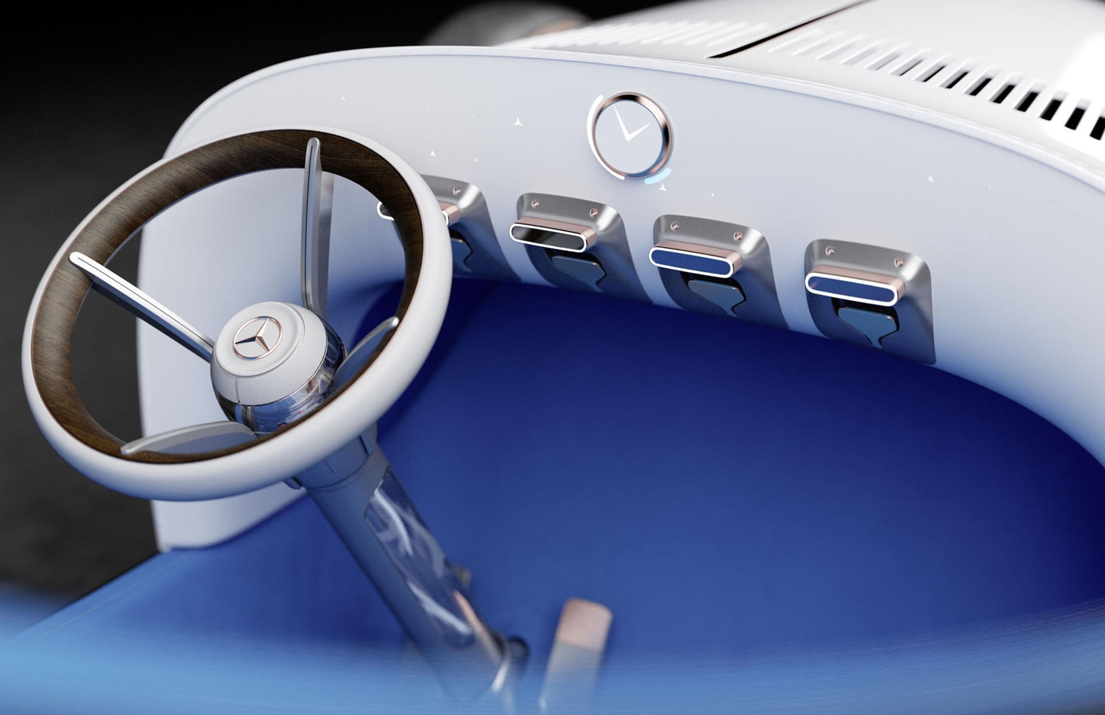 Mercedes Vision Simplex, el coche del futuro con un diseño de hace 100 años