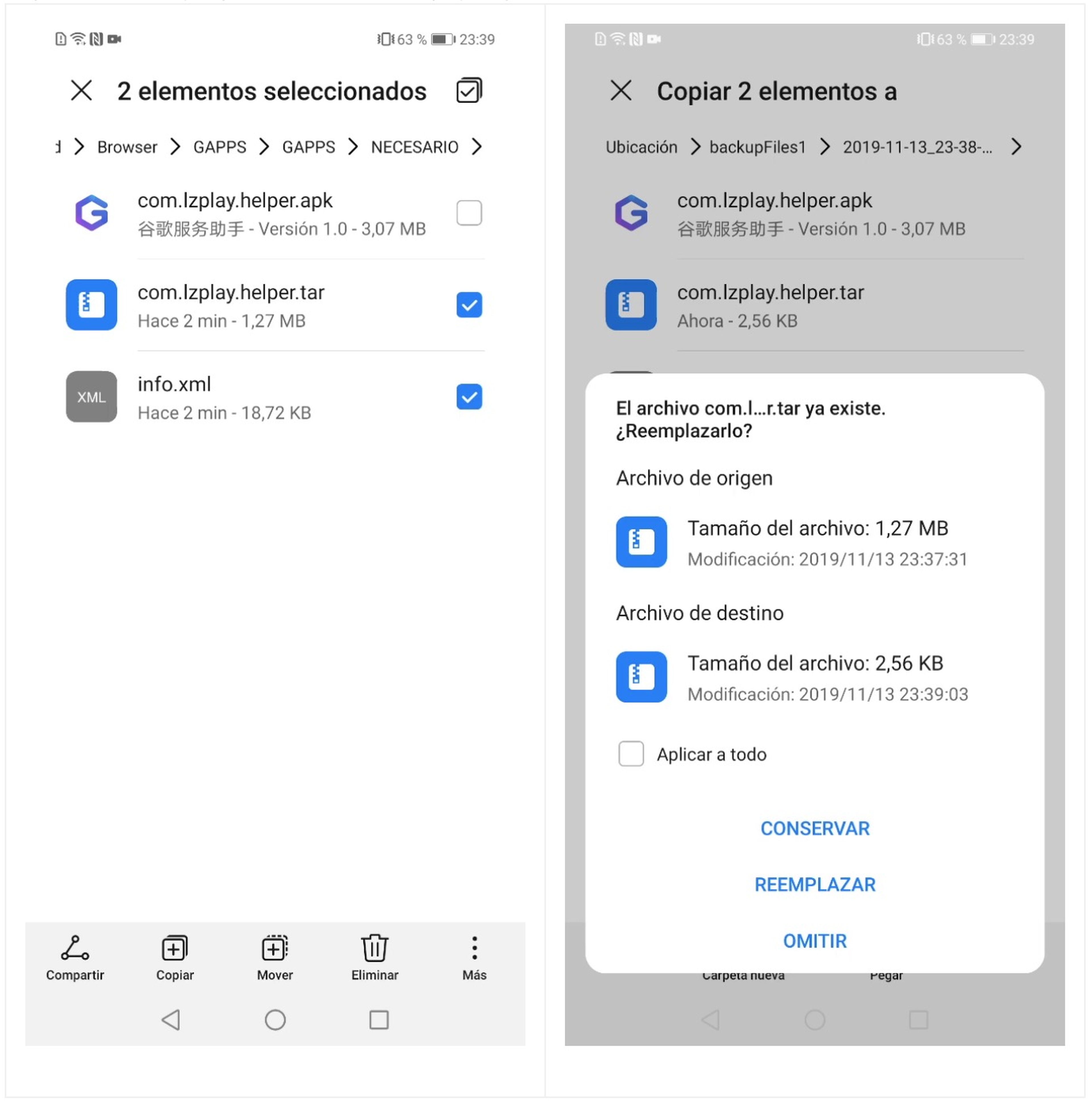 Capturas mate 30 pro services