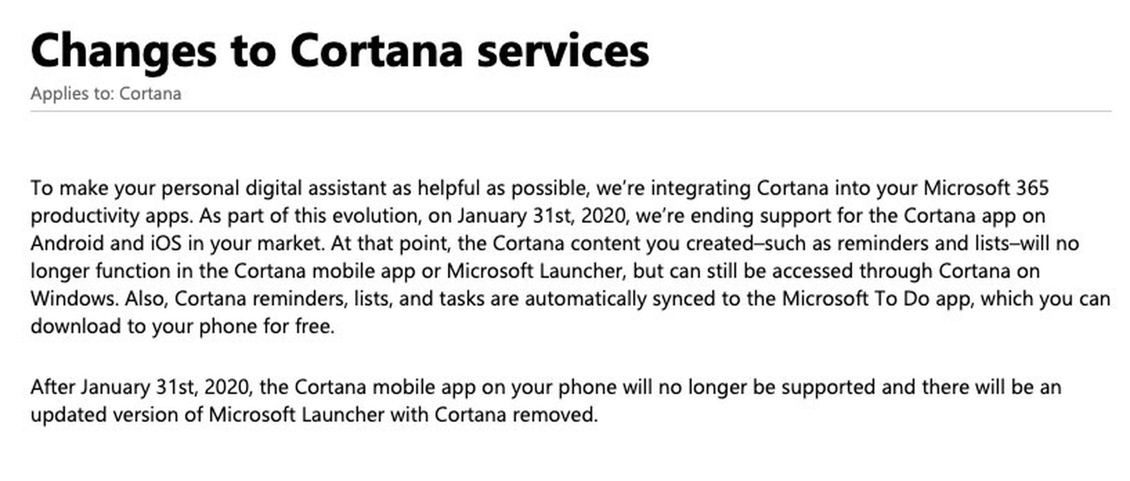 Cortana App