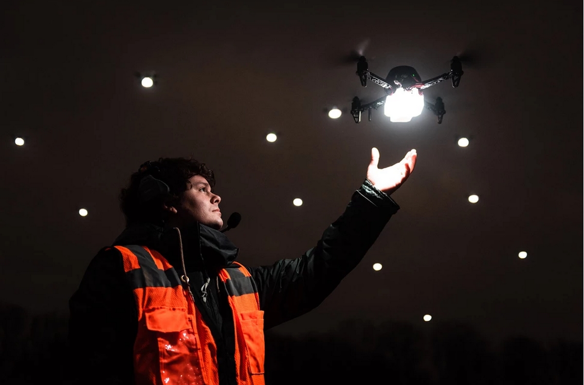 Drone discount con luces