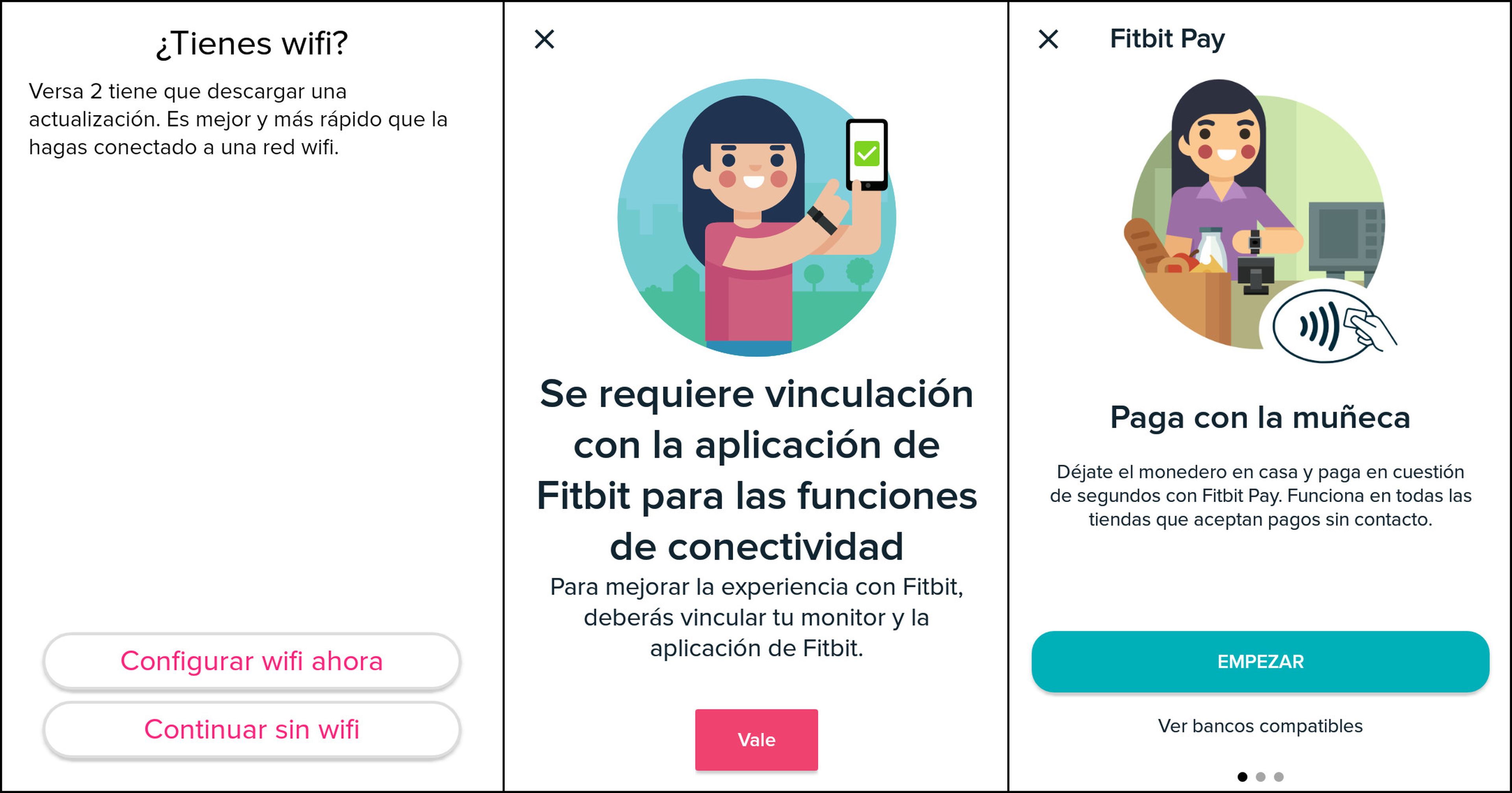 Fitbit Versa 2, WiFi y NFC