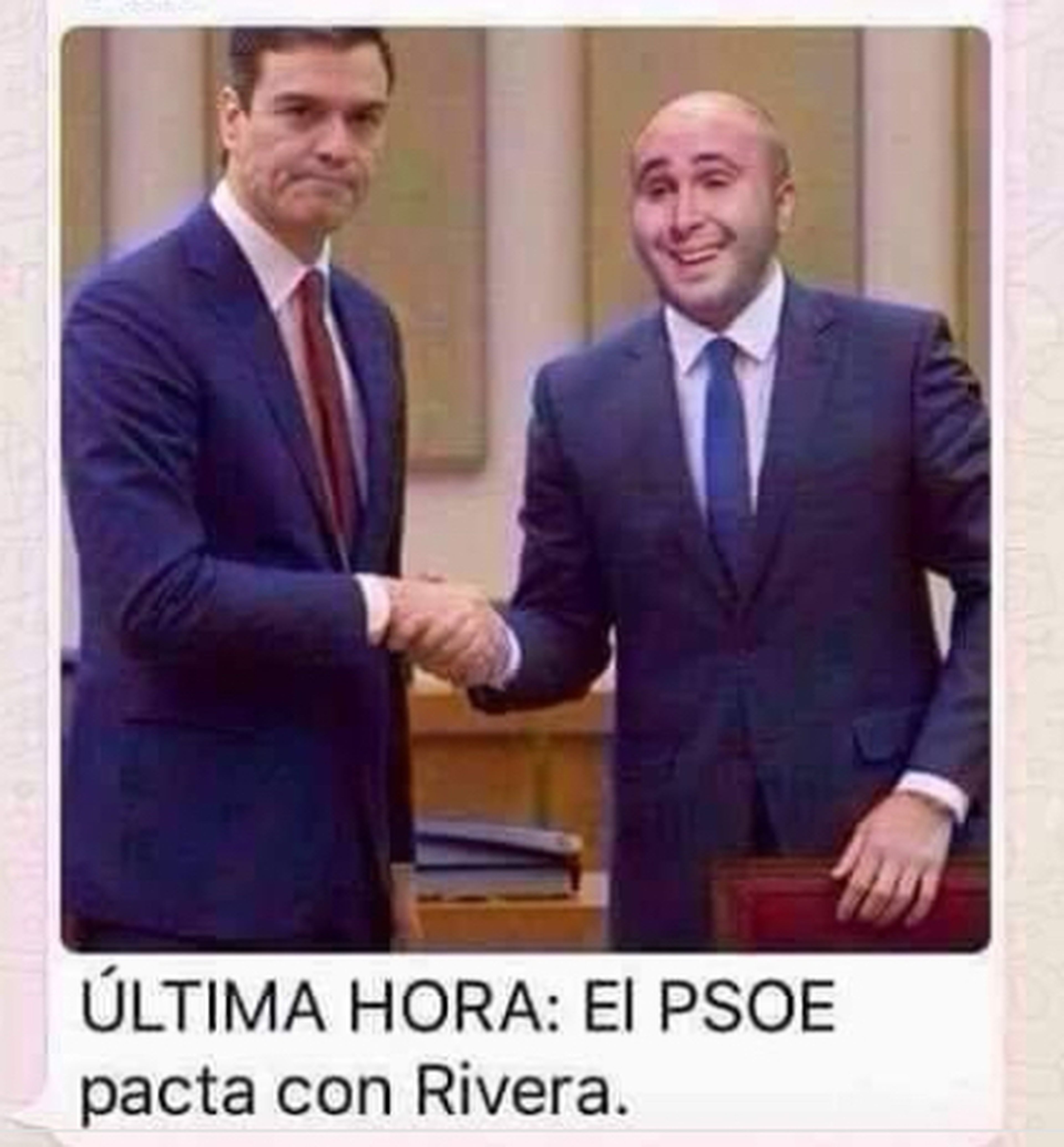Meme PSOE y Rivera
