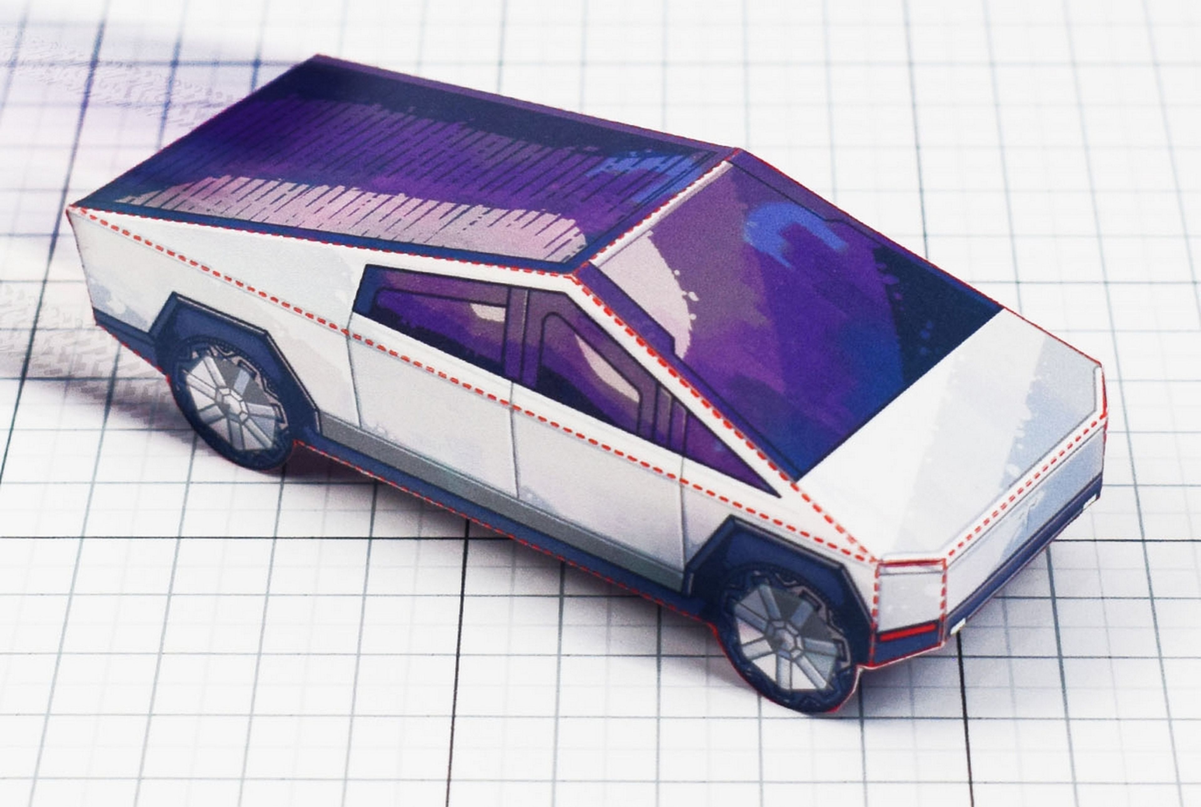 Si quieres un Tesla Cybertruck puedes construirlo tu mismo... con cartón