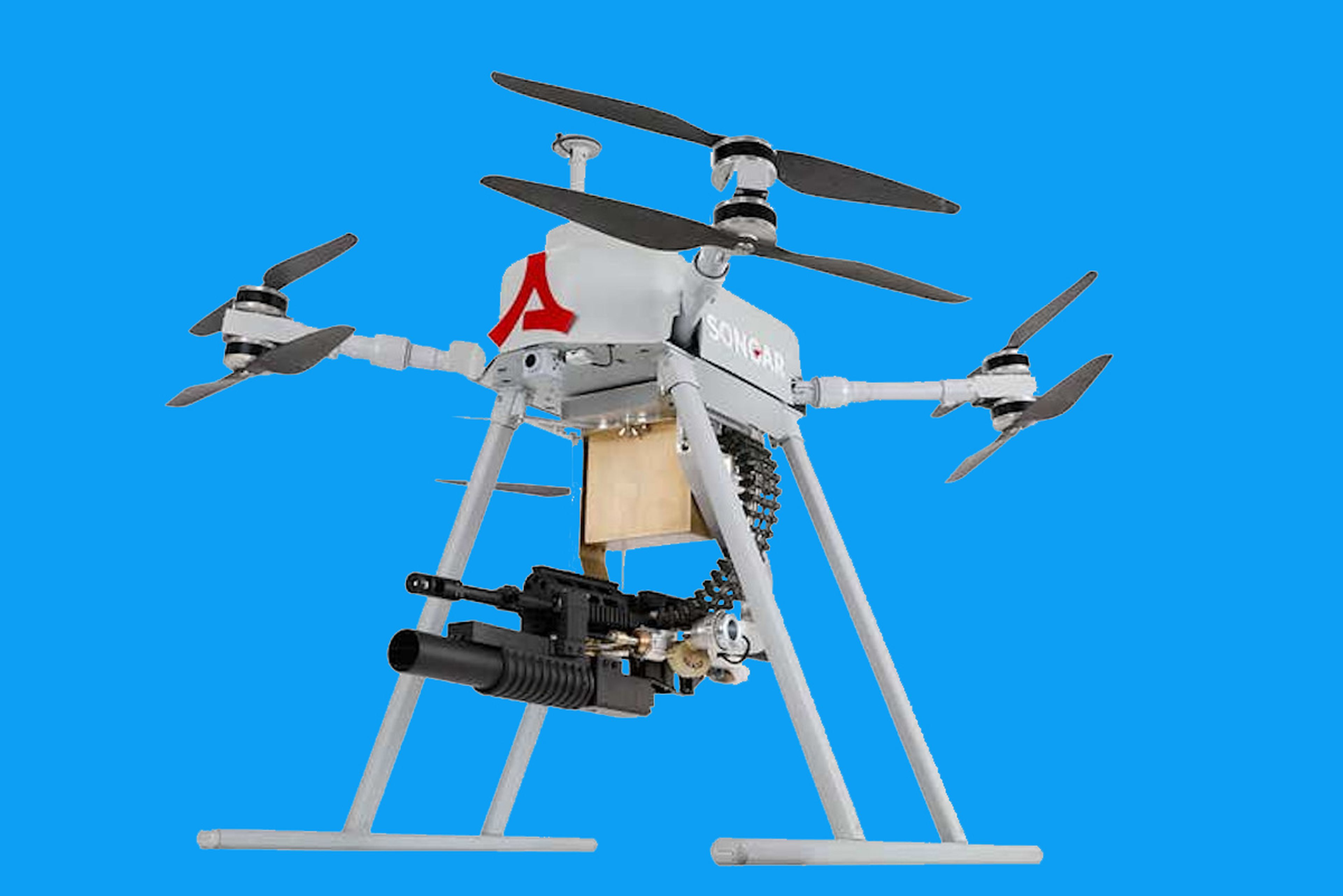 Songar dron ametralladora
