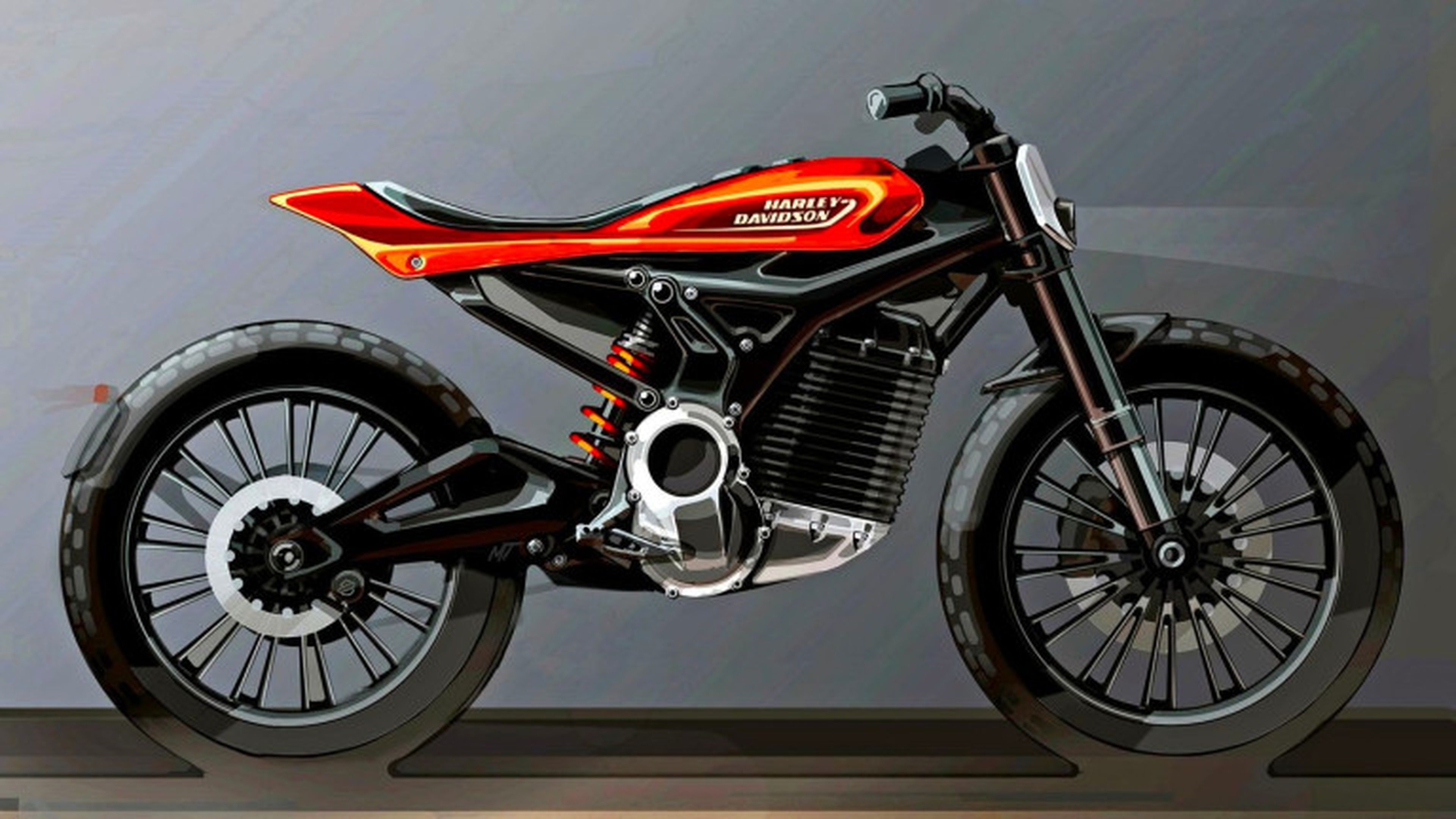 Boceto de la próxima moto eléctrica de Harley-Davidson