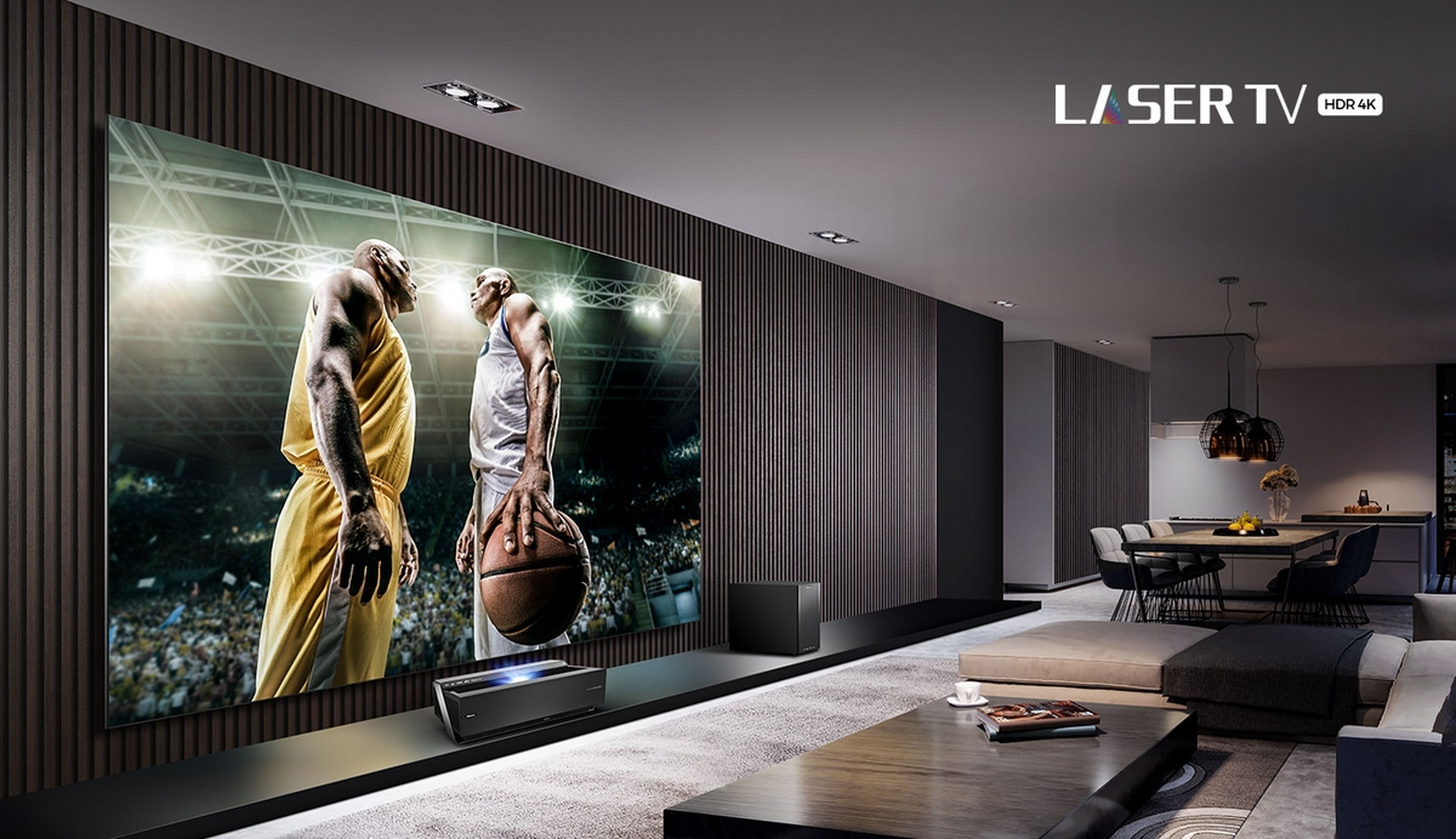Hisense presenta nuevos Laser TV, un híbrido de televisor y proyector ahora  con pantalla enrollable