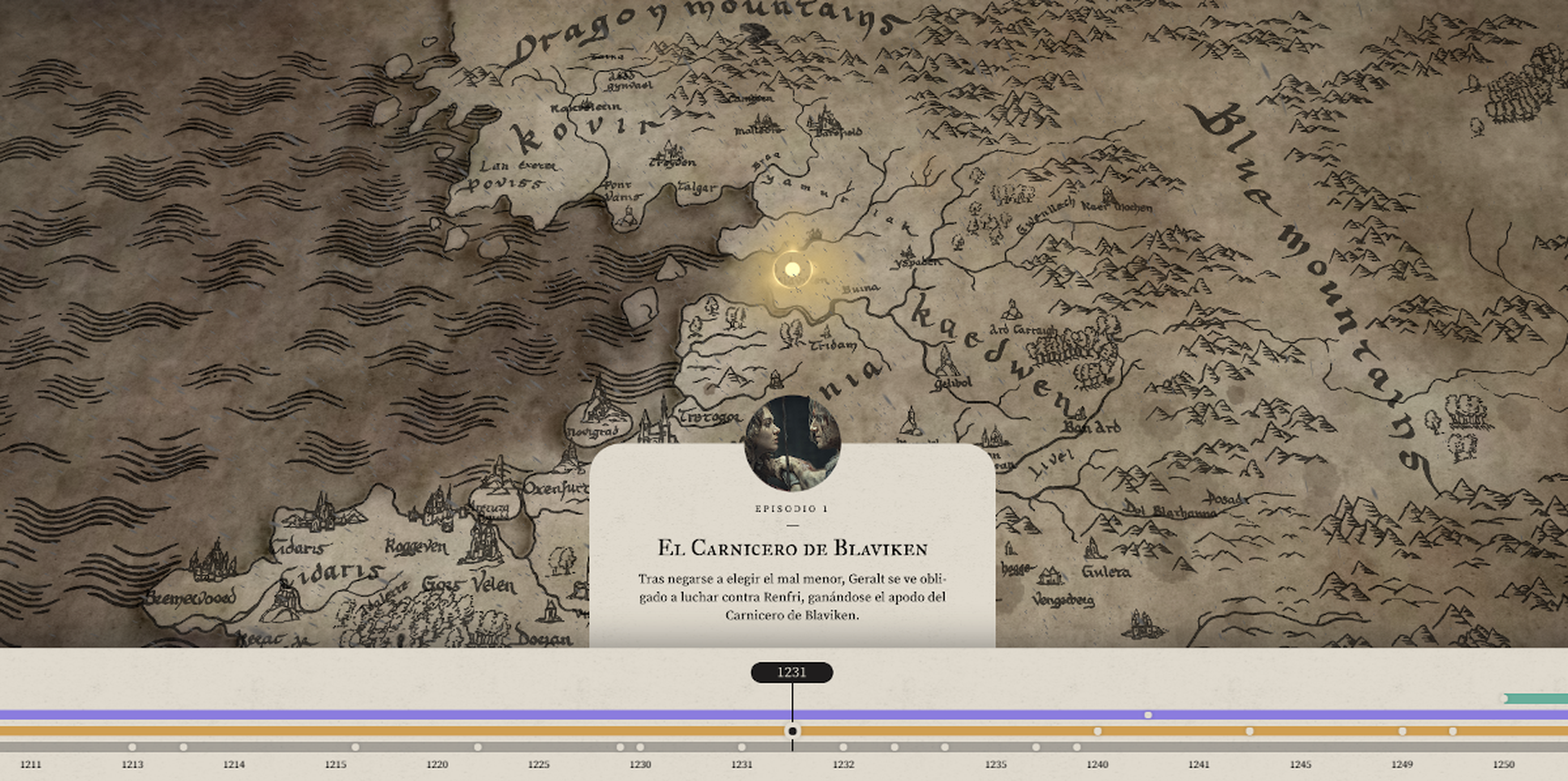Mapa interactivo, The Witcher