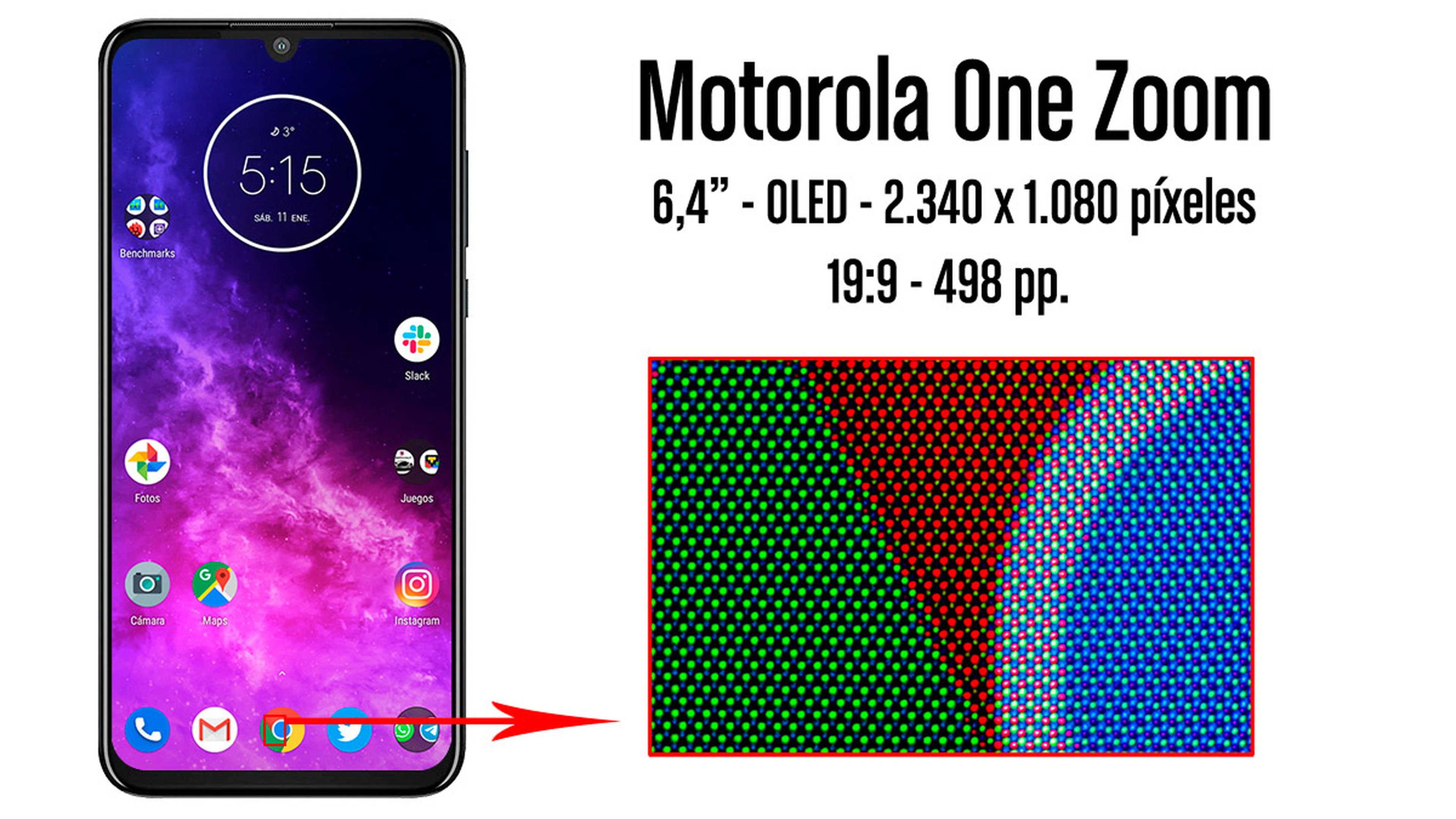 Nuevo Motorola One Vision, con pantalla ultra panorámica 21:9 y