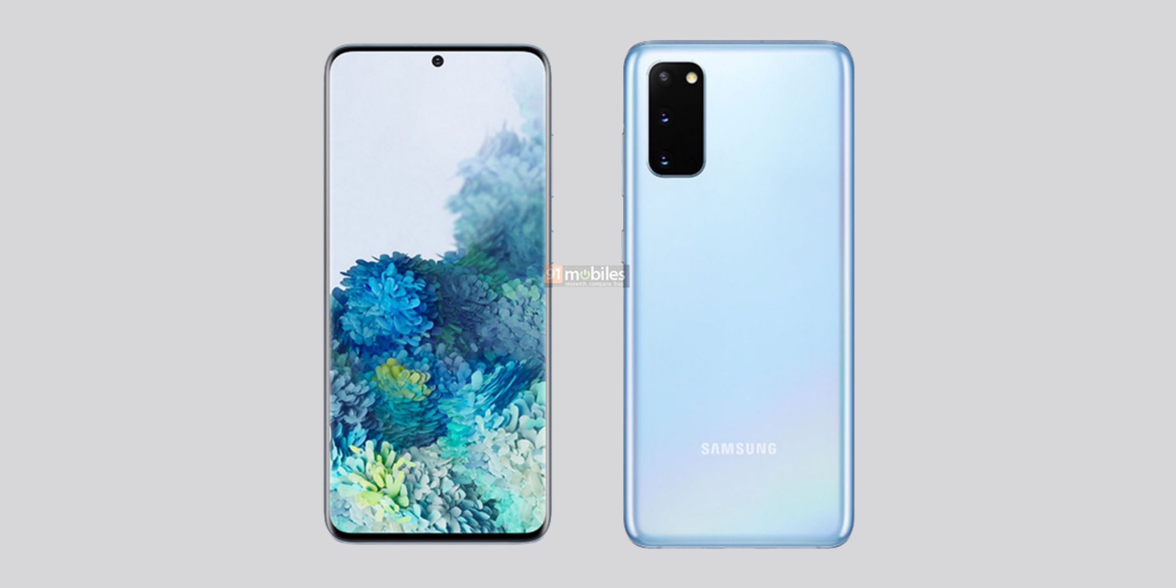Samsung Galaxy S20, renders filtrados