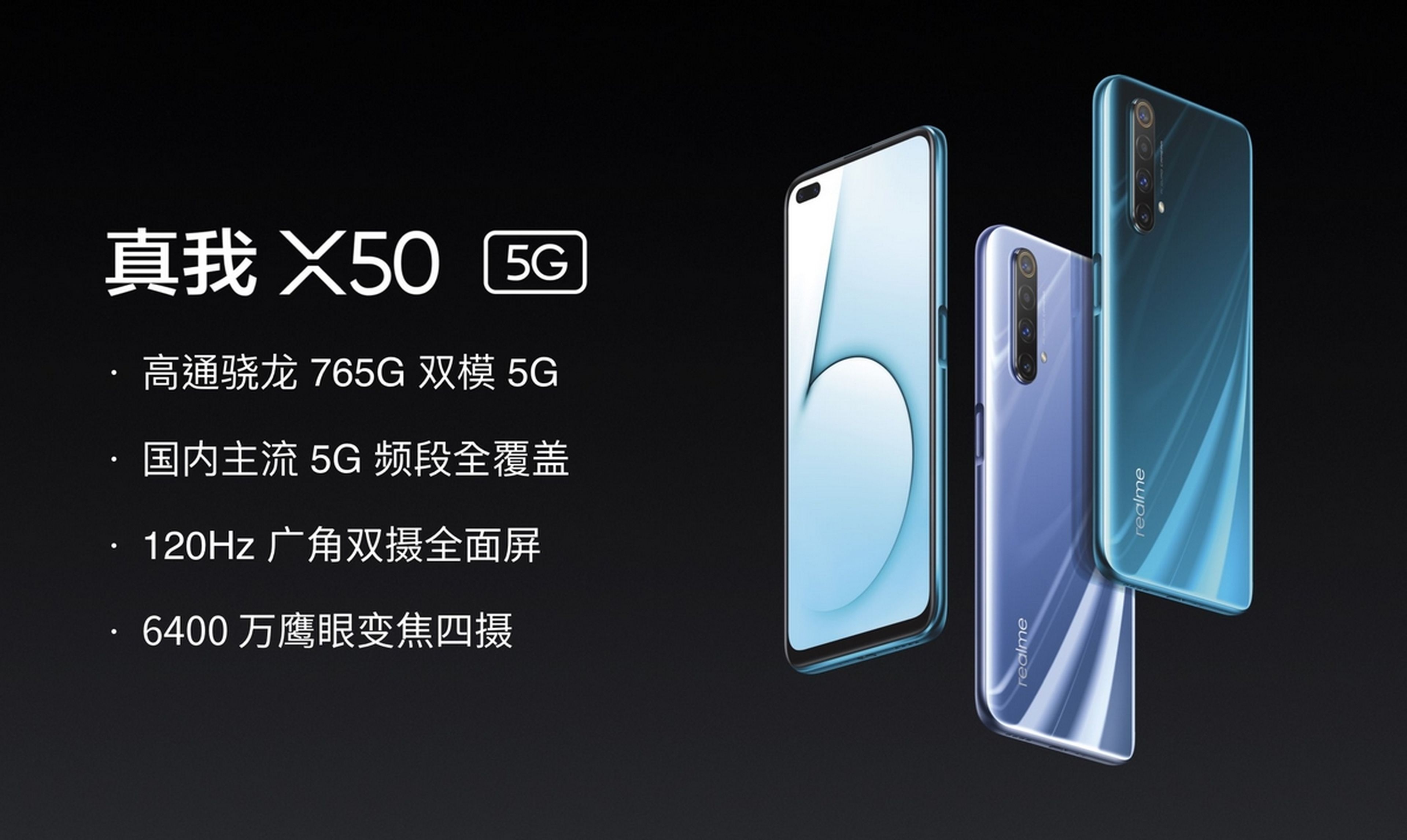 Ya está aquí el realme X50 5G, con seis cámaras y conexión 5G a un precio asequible para todos
