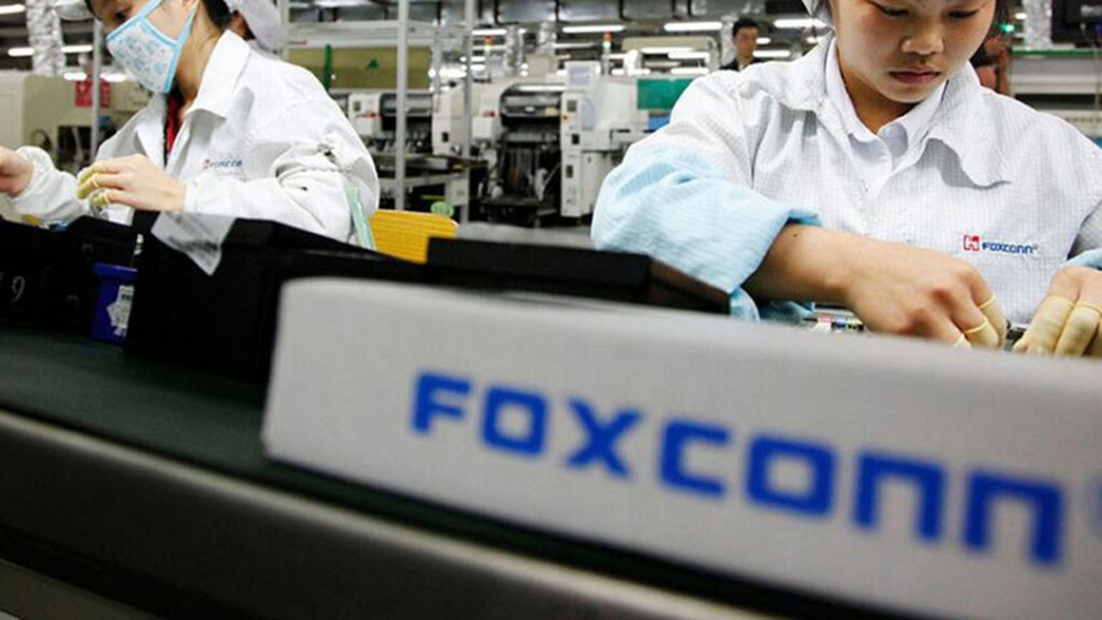 Fábrica en China de Foxconn, empresa taiwanesa que actualmente es uno de los principales ensambladores de Apple.