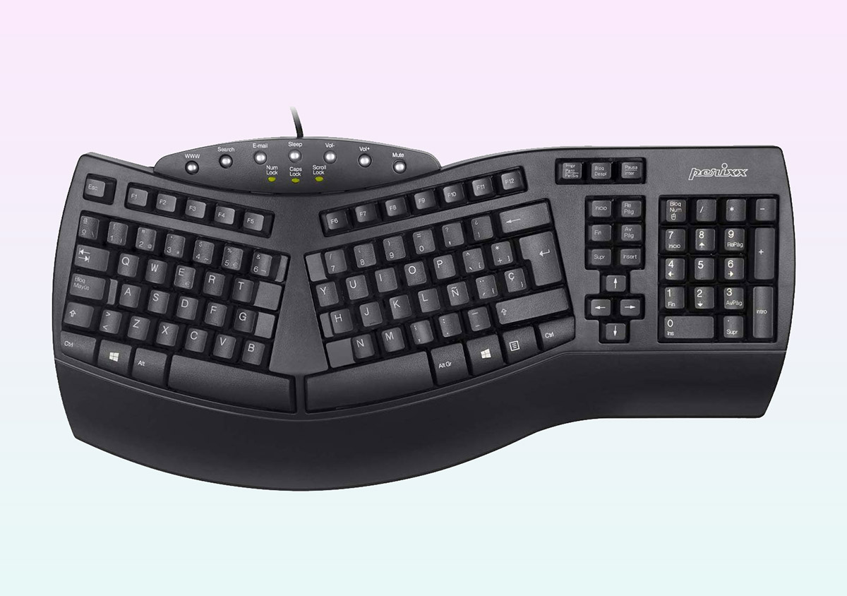 Teclado ergonomico bluetooth hot sale