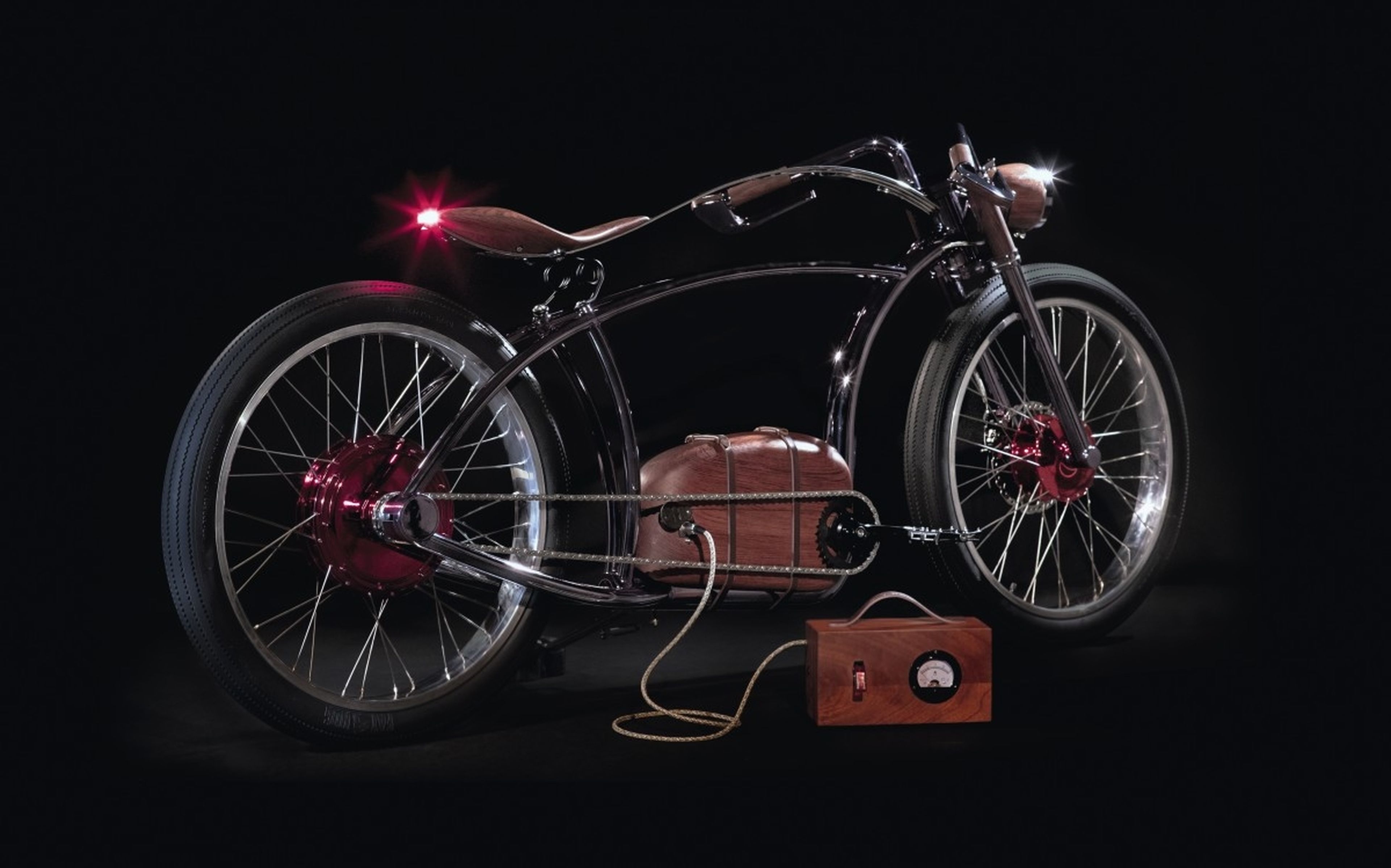 Avionics VM MAD Gallery, la bici eléctrica vintage que parece una moto de los años 30