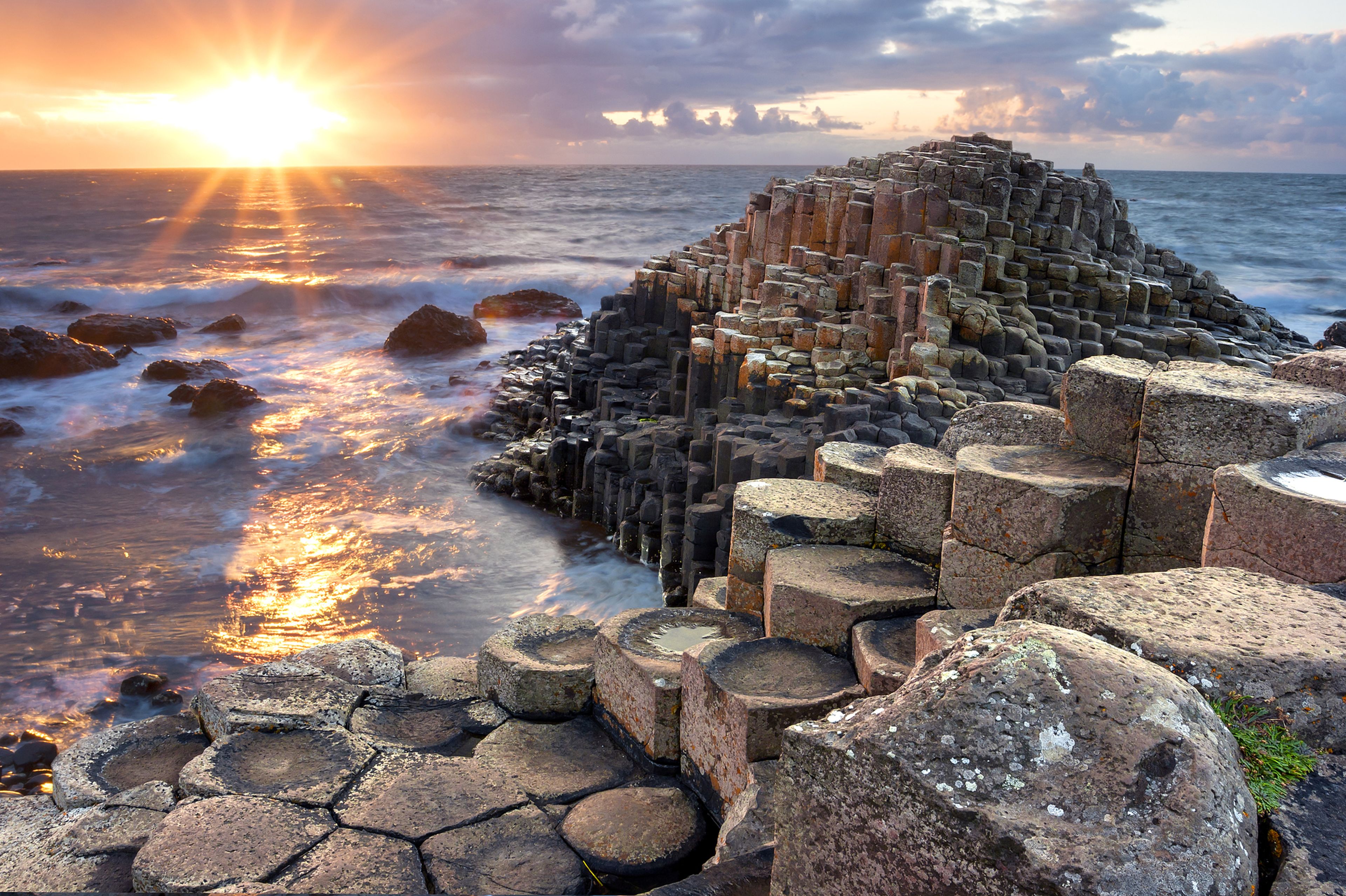 Calzada de los Gigantes en Irlanda