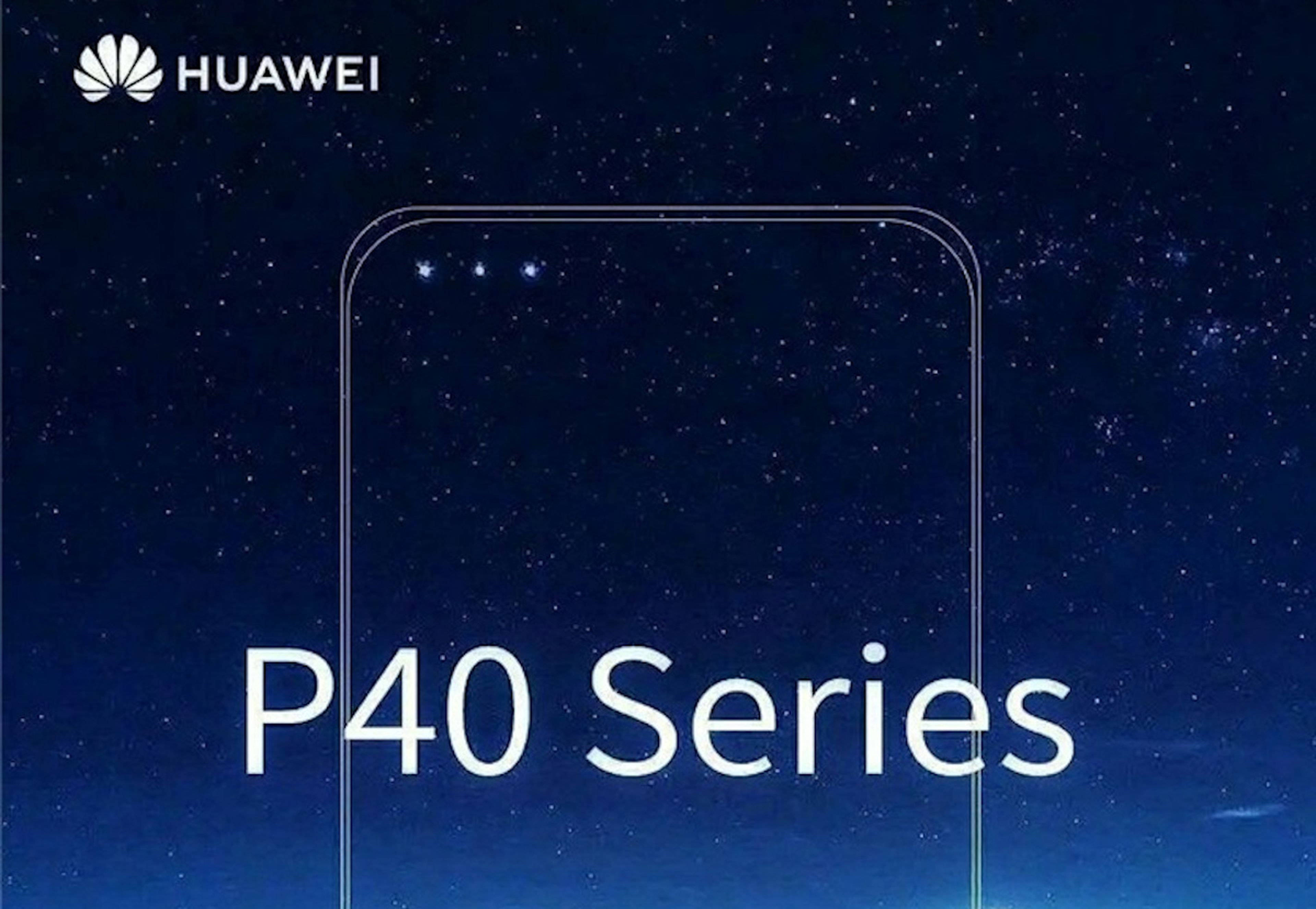 Huawei P40 triple cámara frontal