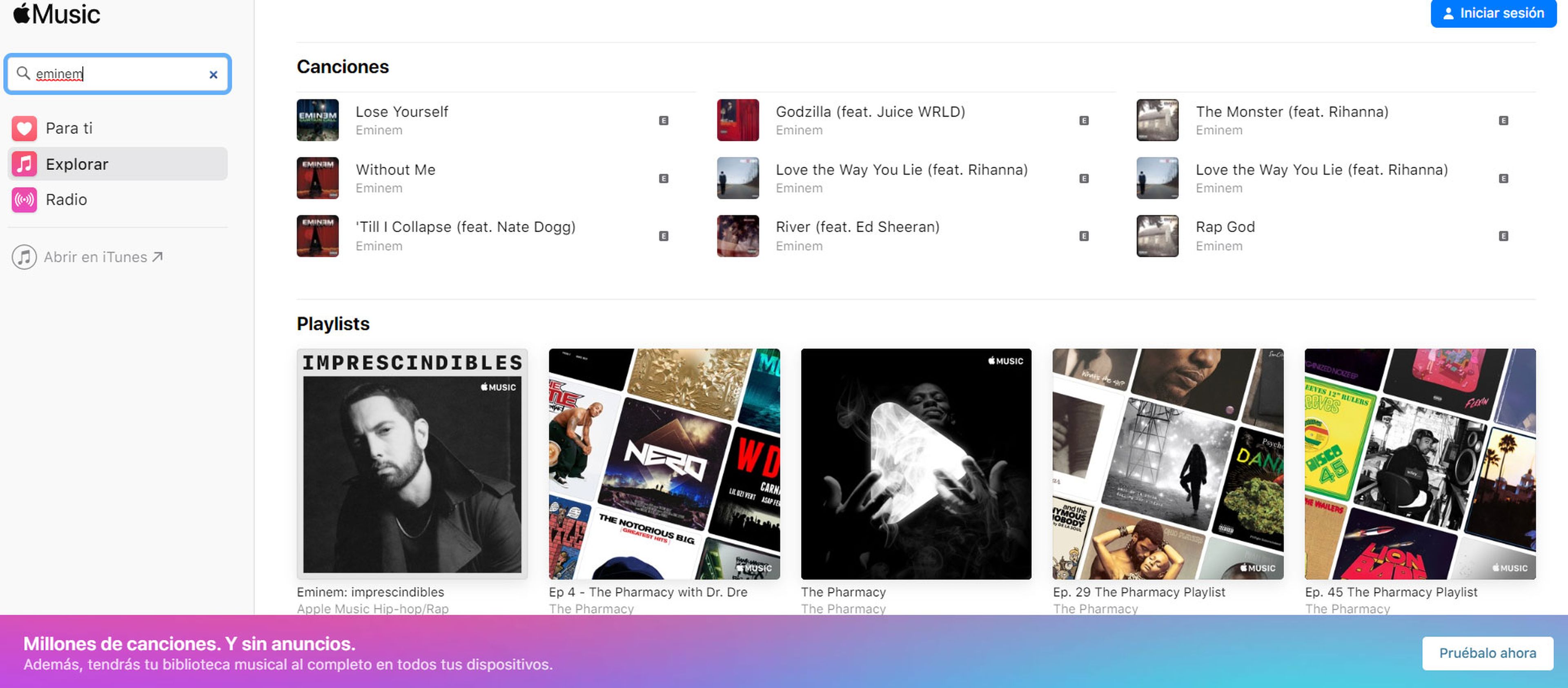 Apple Music web