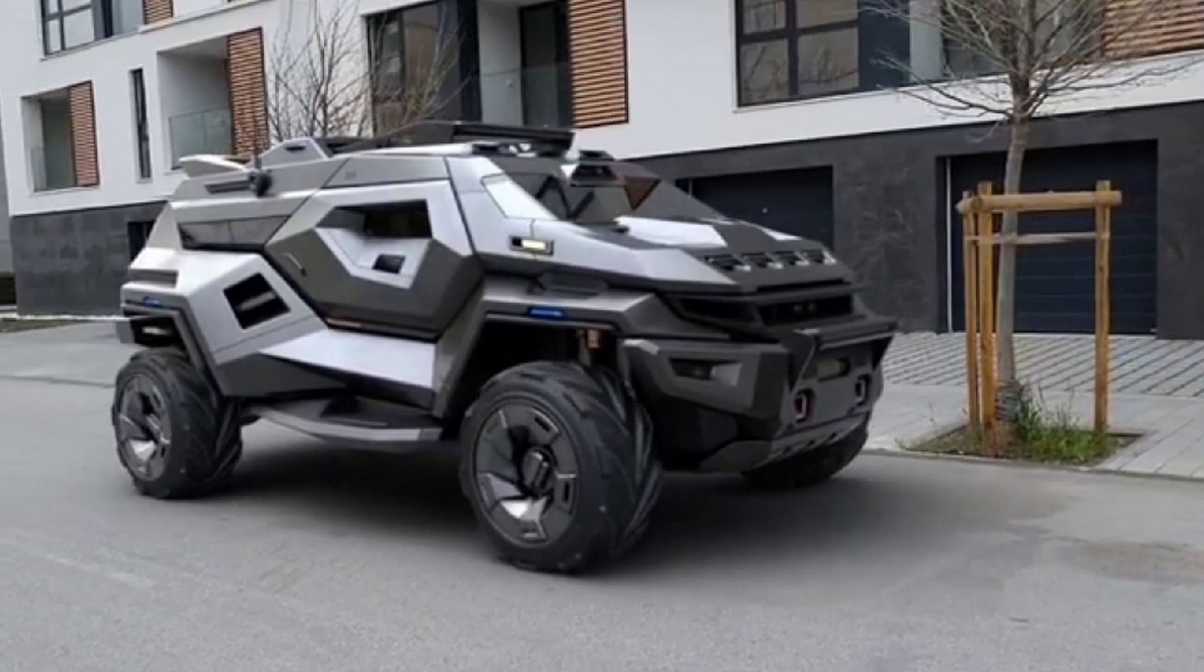 El Armortruck se muestra en vídeo, hace que el Cybertuck de Tesla parezca un coche de juguete