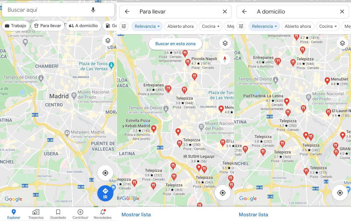 Así Puedes Encontrar En Google Maps Restaurantes Que Hagan Envíos A ...