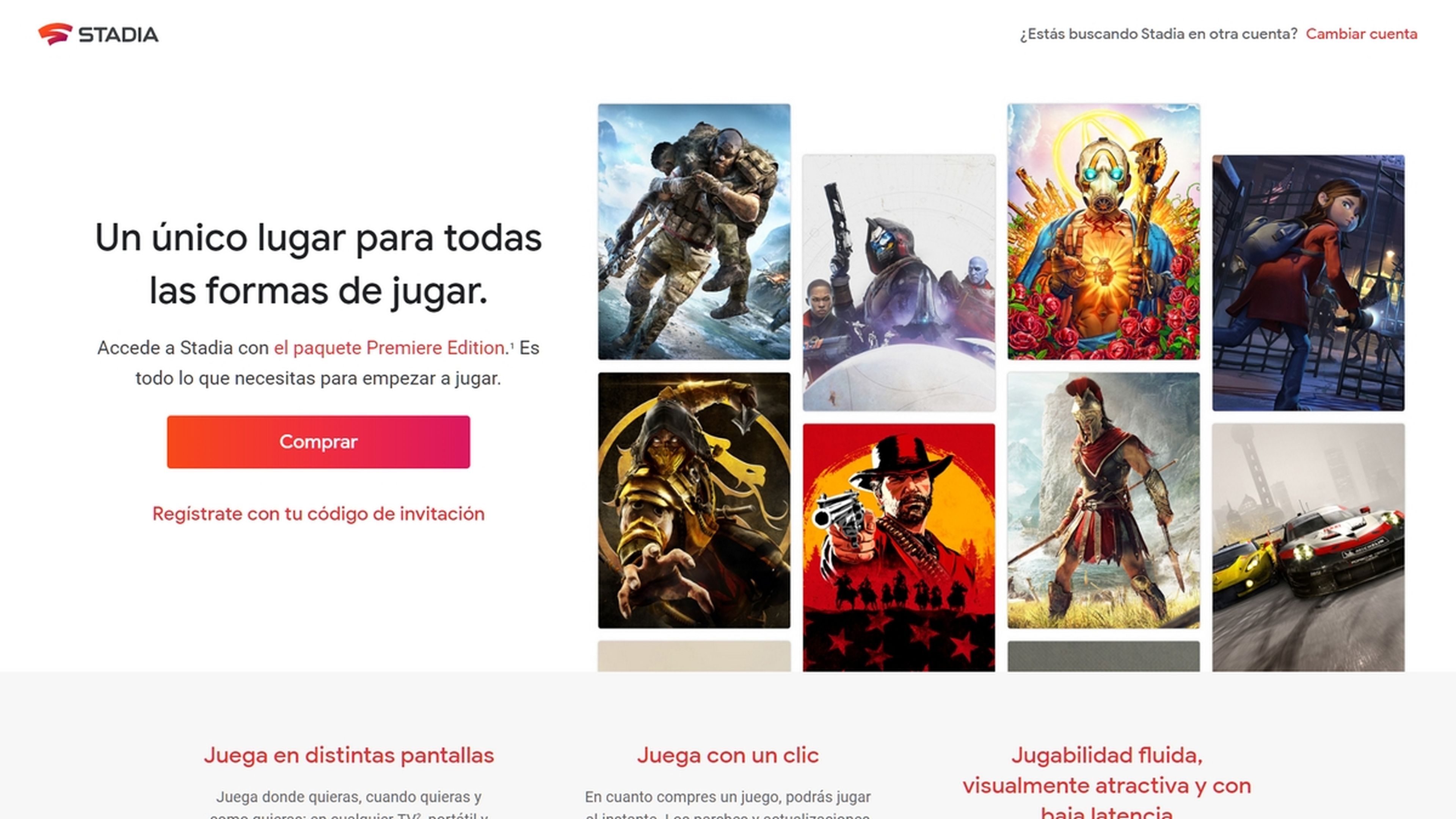 Google Stadia dos meses gratis