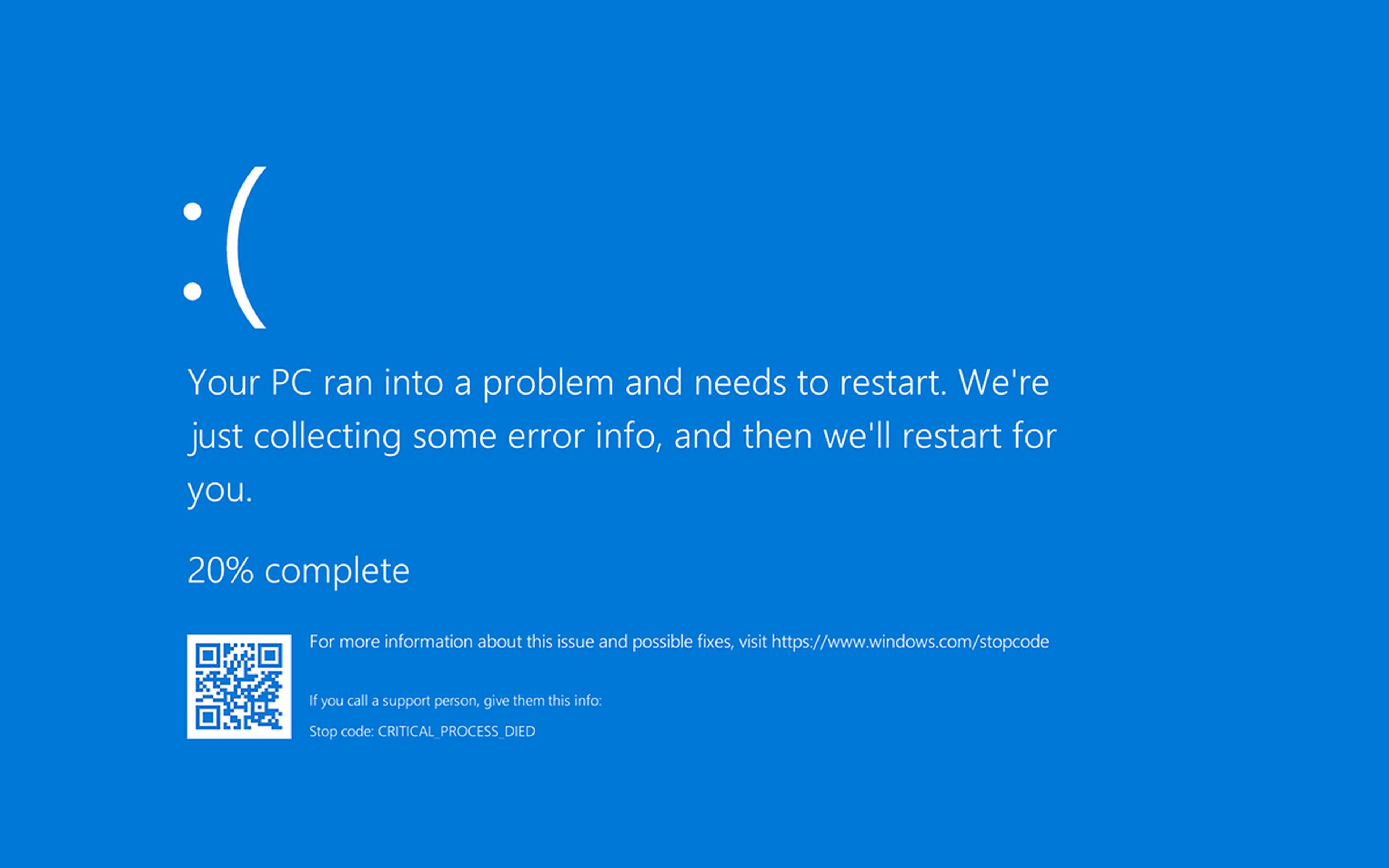 Pantalla azul de la muerte Windows 10