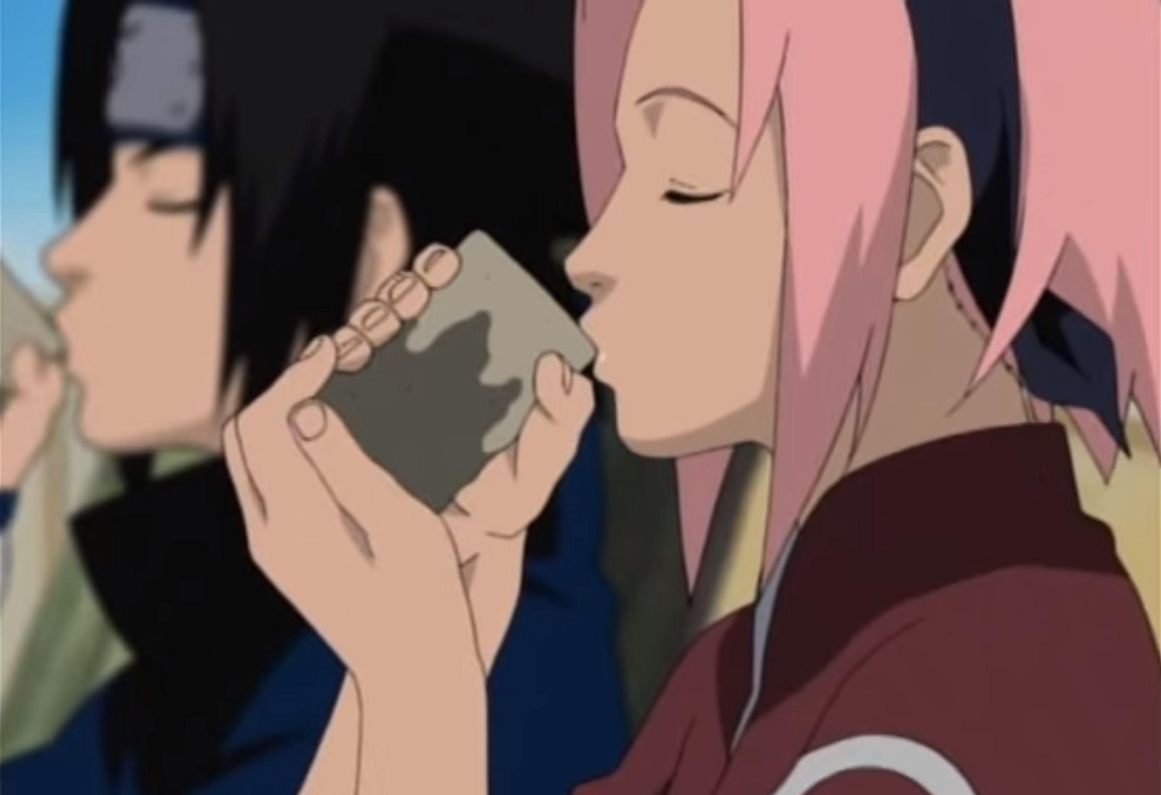 Sasuke y Sakura en un episodio de Naruto