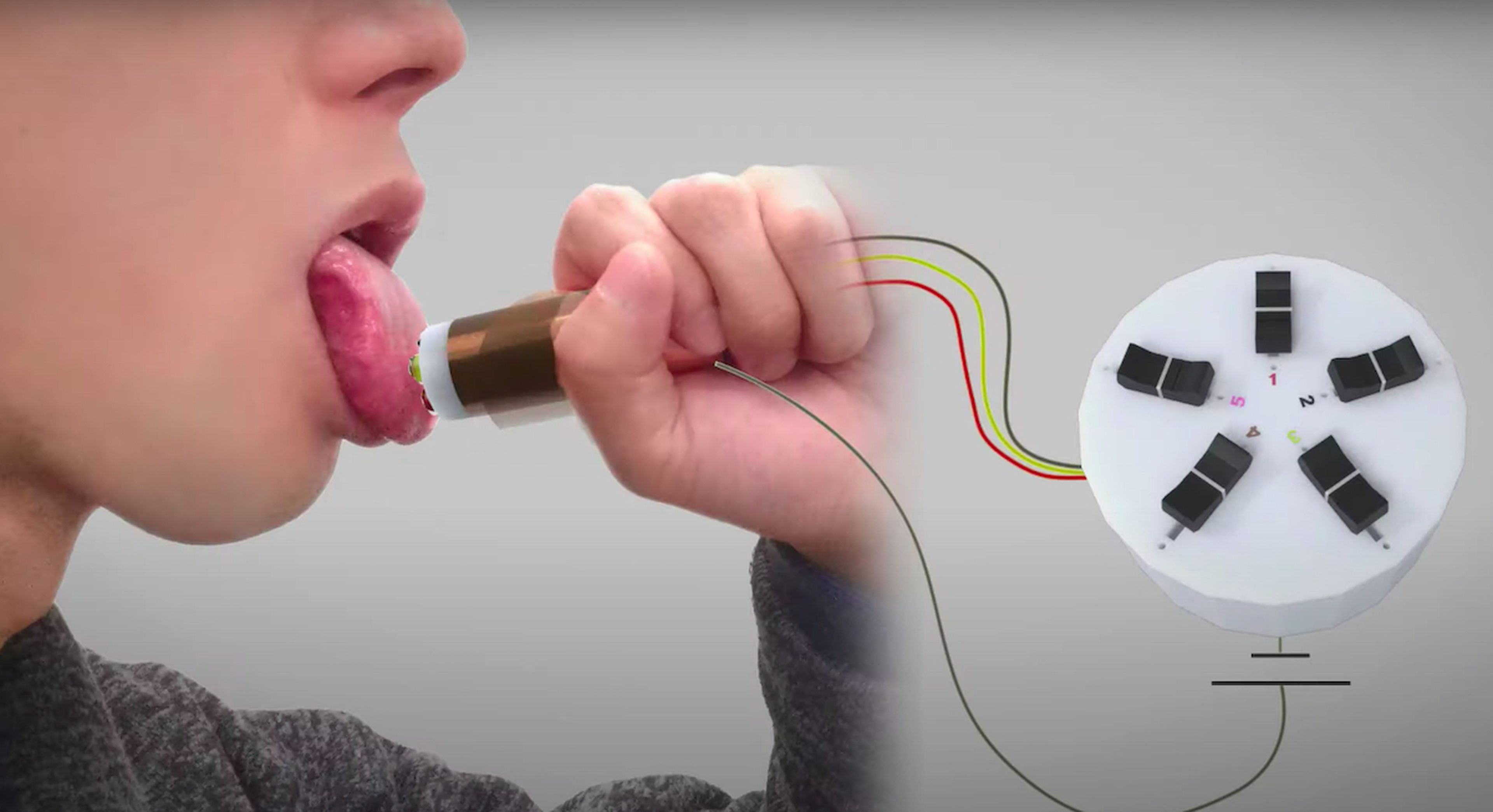 Con este curioso dispositivo podrás probar comida virtual