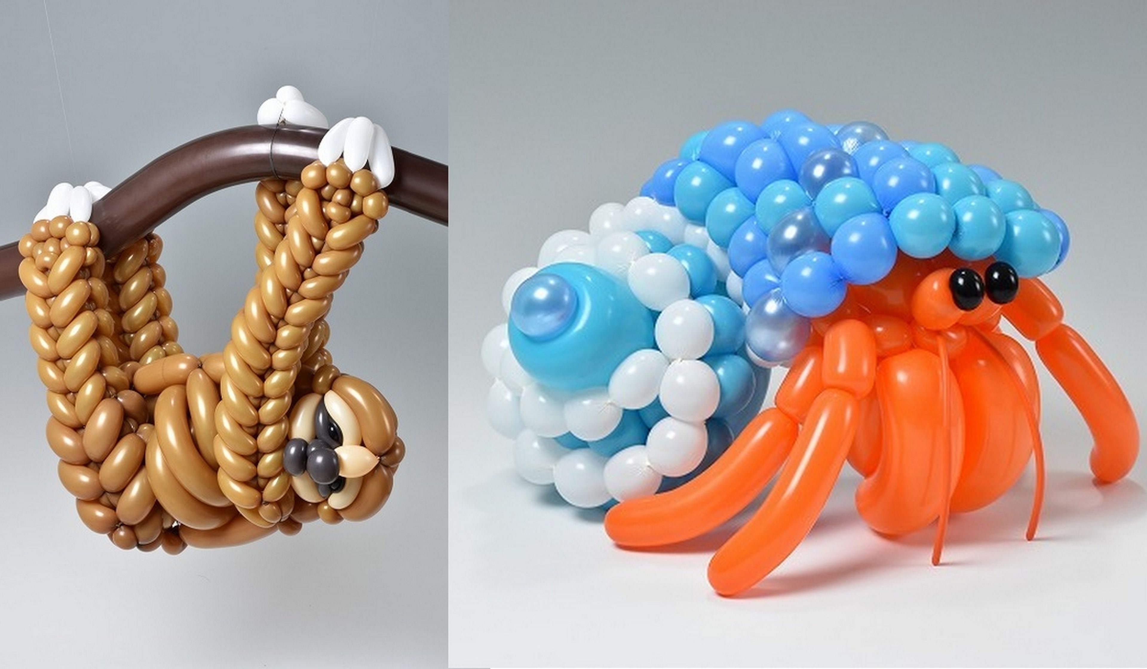 Esculturas hechas con globos