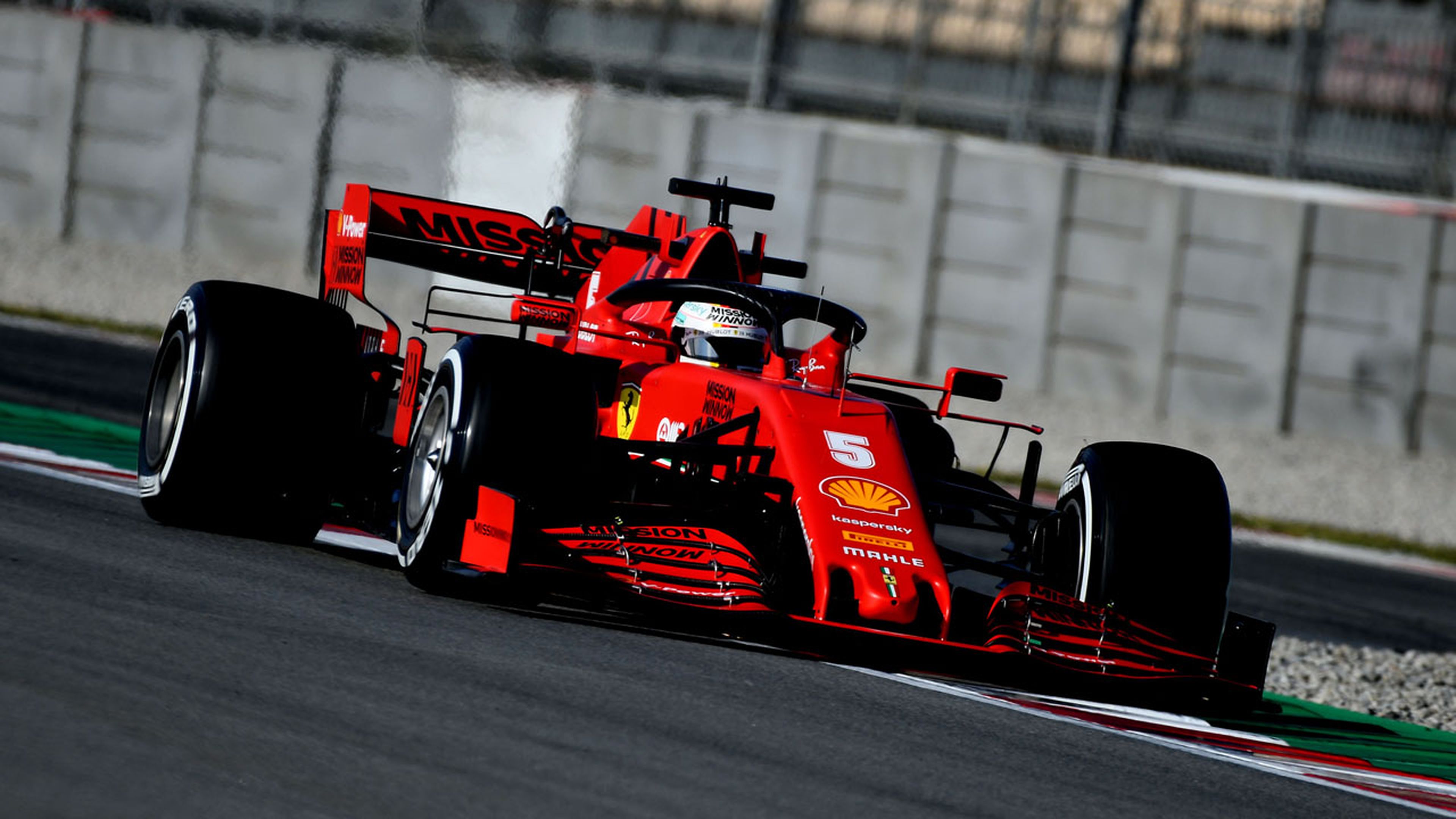 Ferrari Formula 1 en los test de Barcelona 2020
