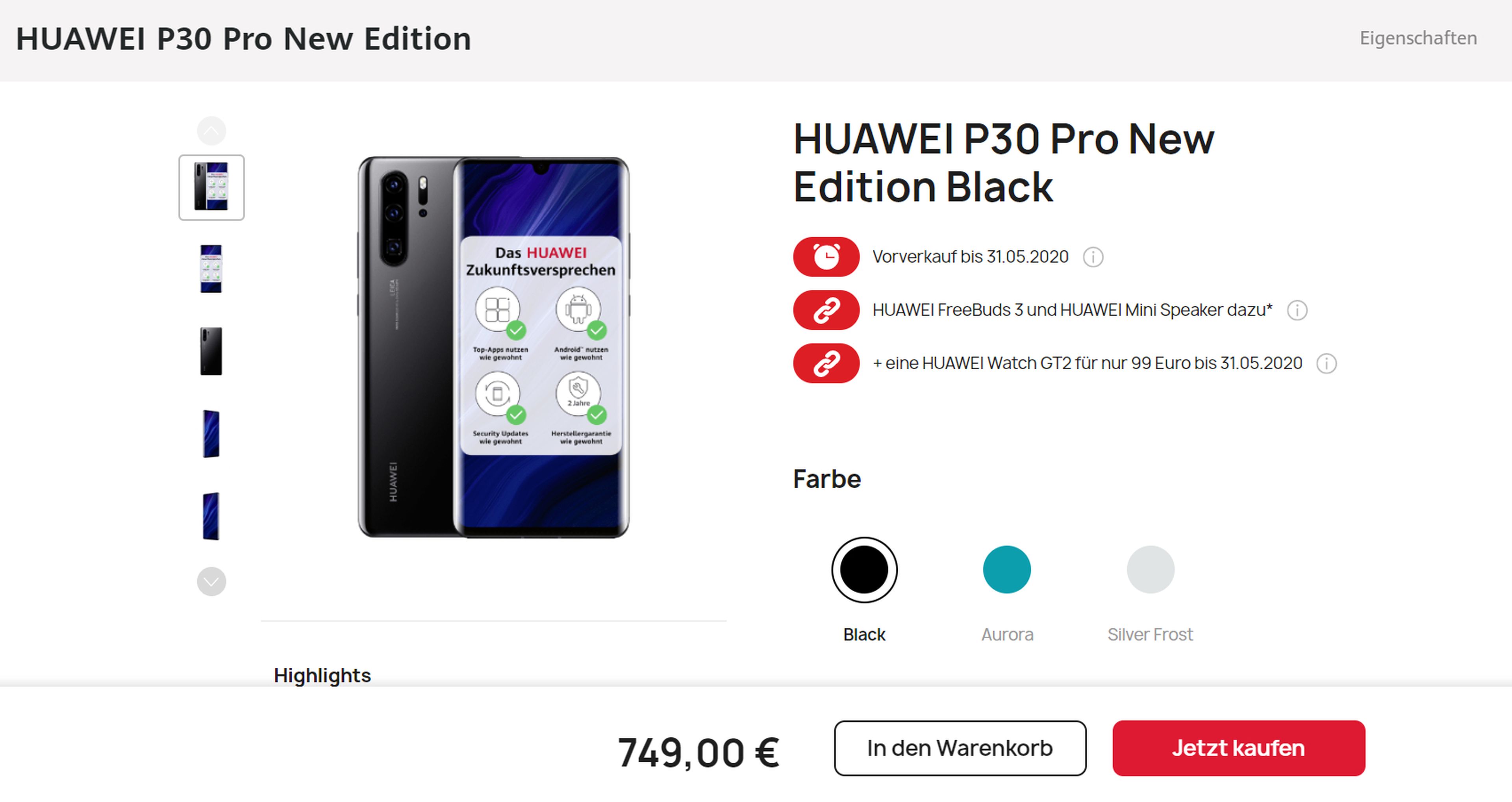 El Huawei P30 Pro New Edition llega a España: estos son su precio