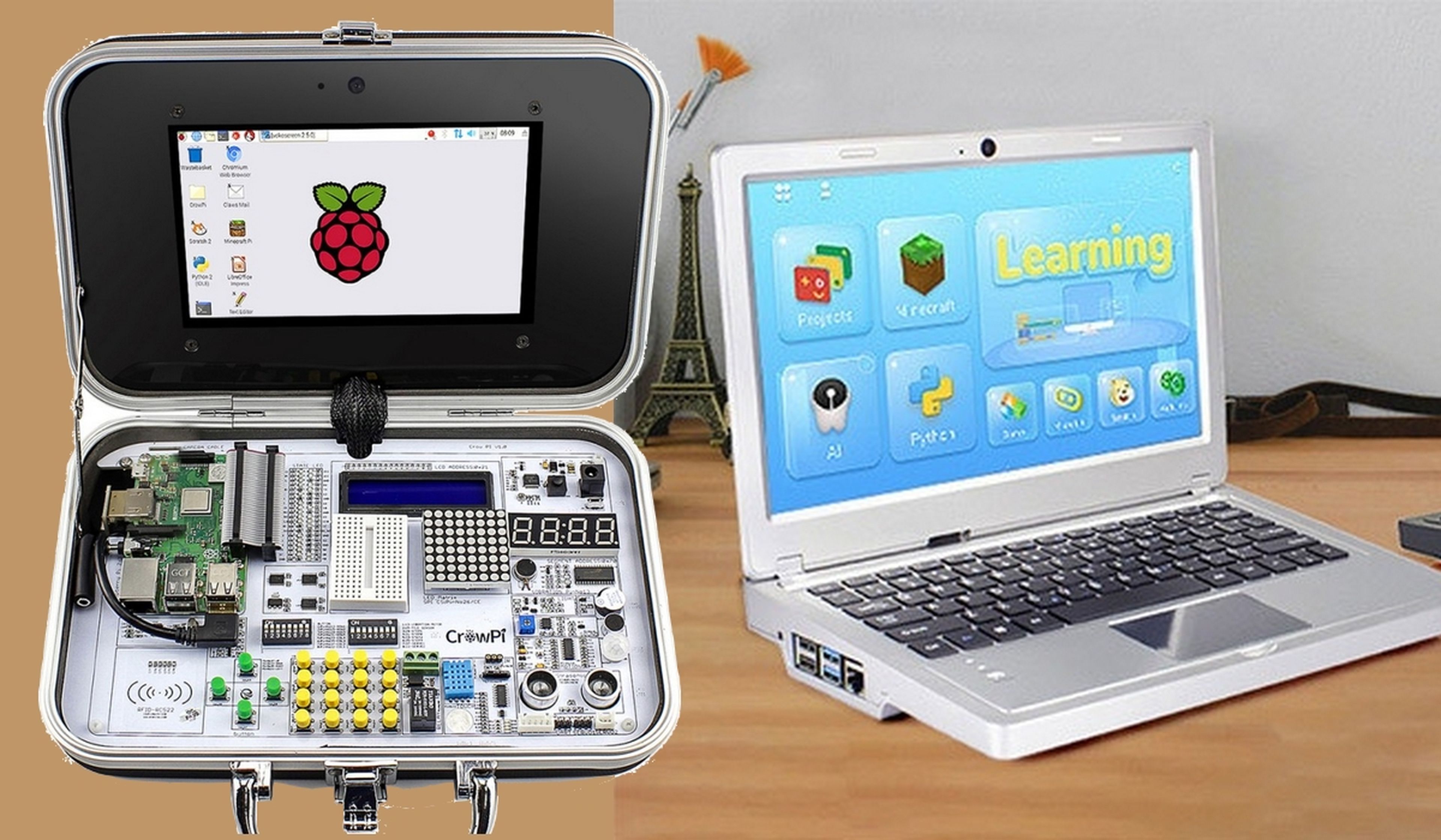 Este ordenador hecho con Raspberry Pi esconde un laboratorio dentro