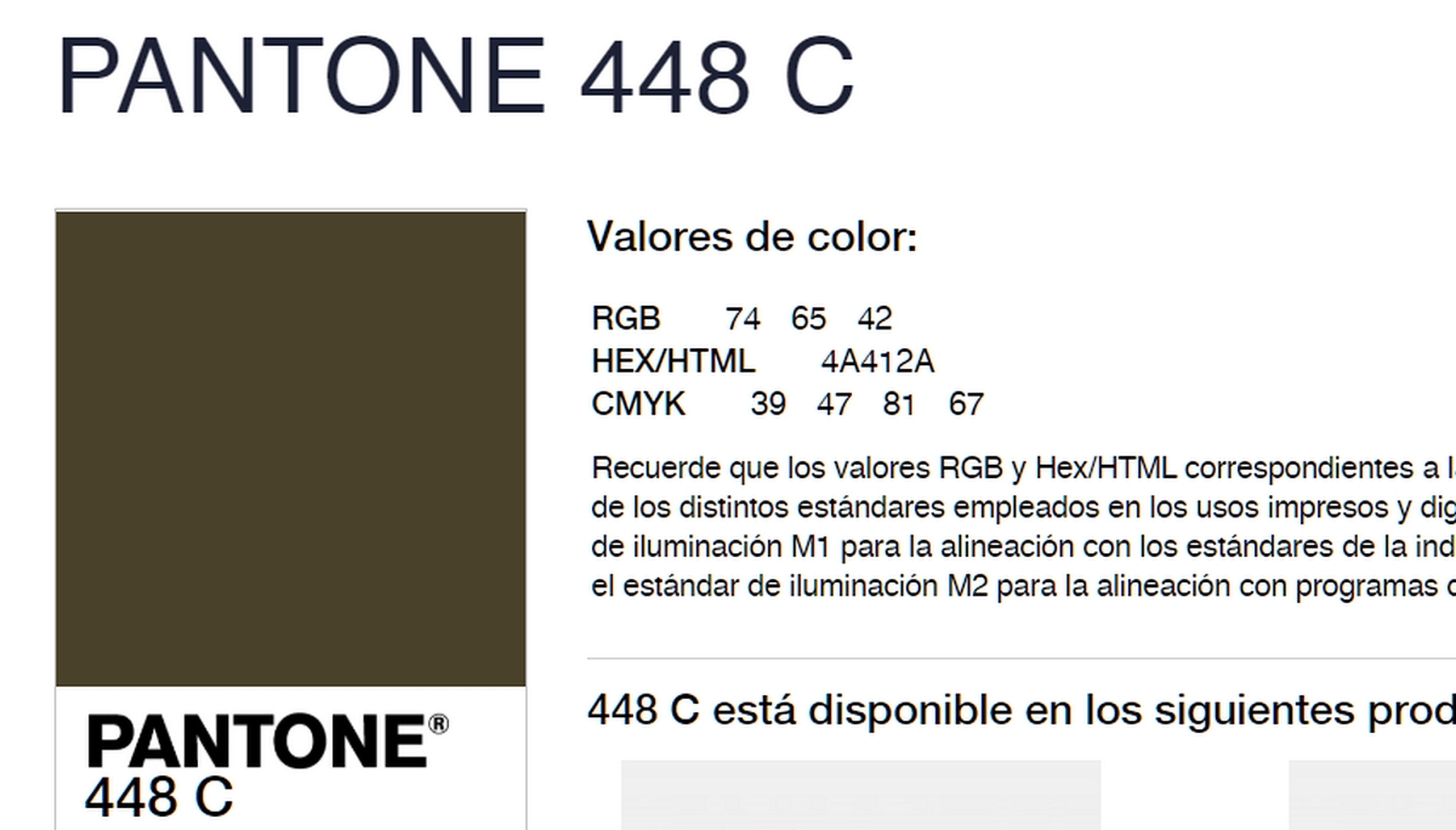 Pantone 448 C