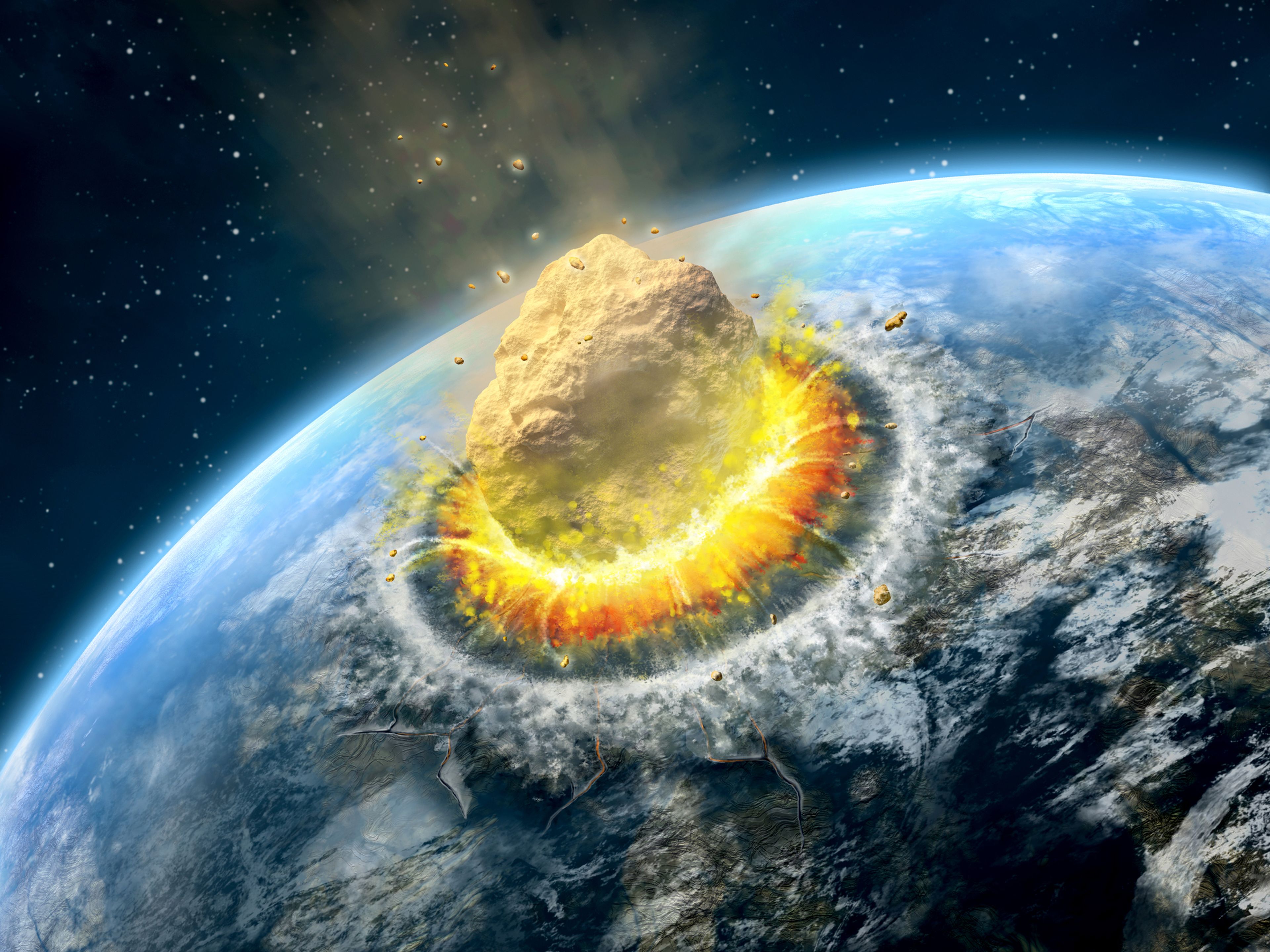 asteroide impacta en la Tierra