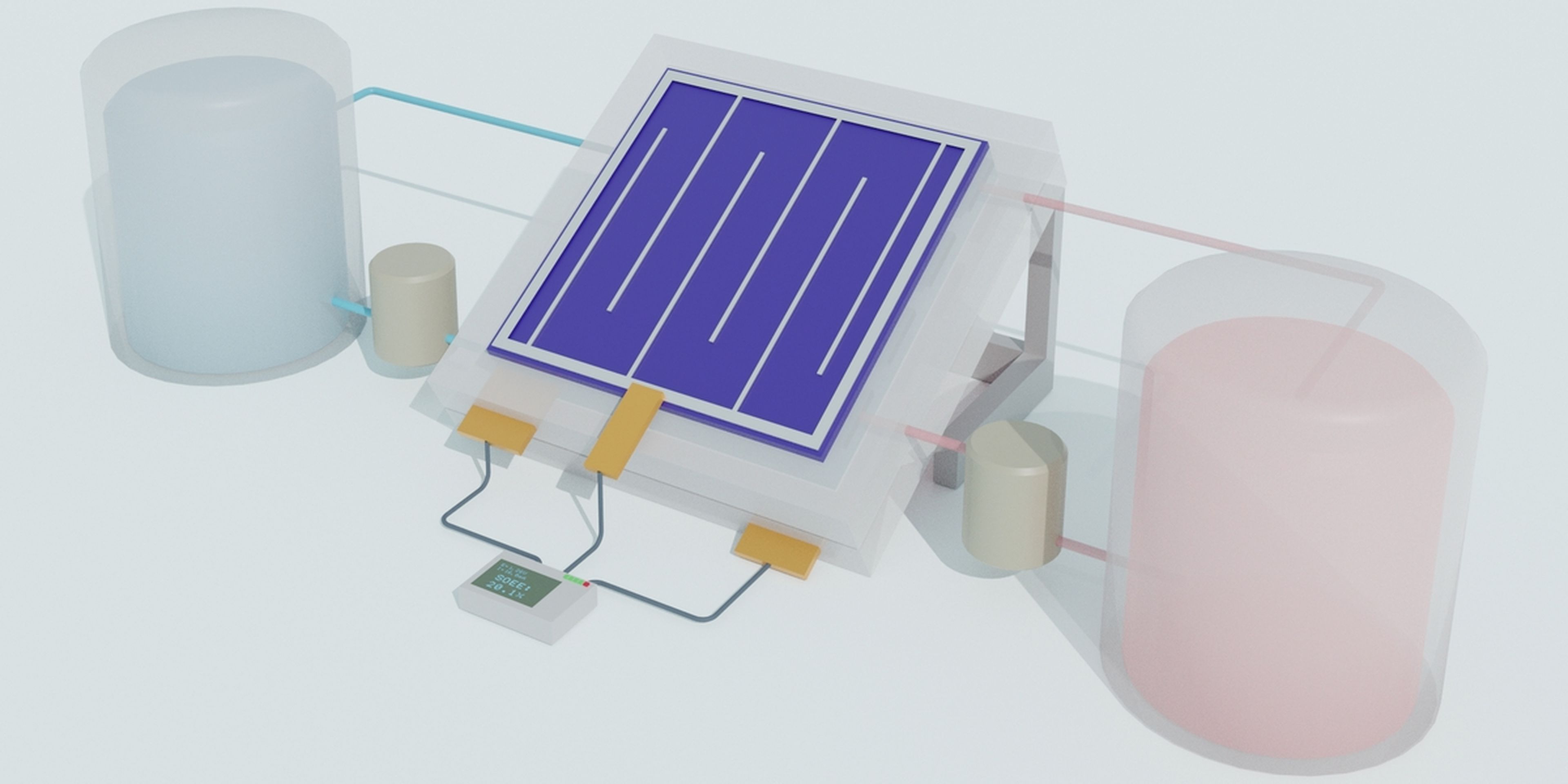 Esta batería de flujo solar convierte la energía solar en líquido para almacenarla indefinidamente