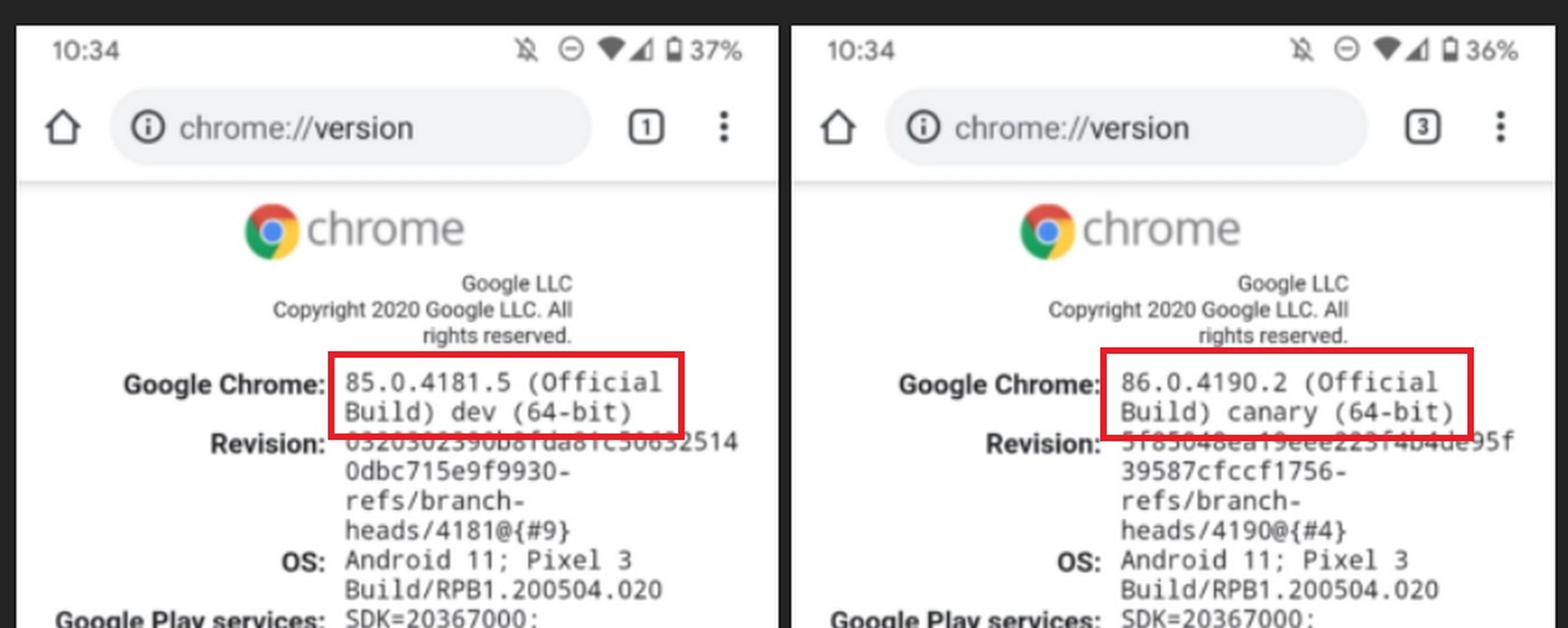 Chrome de 64 bits para Android