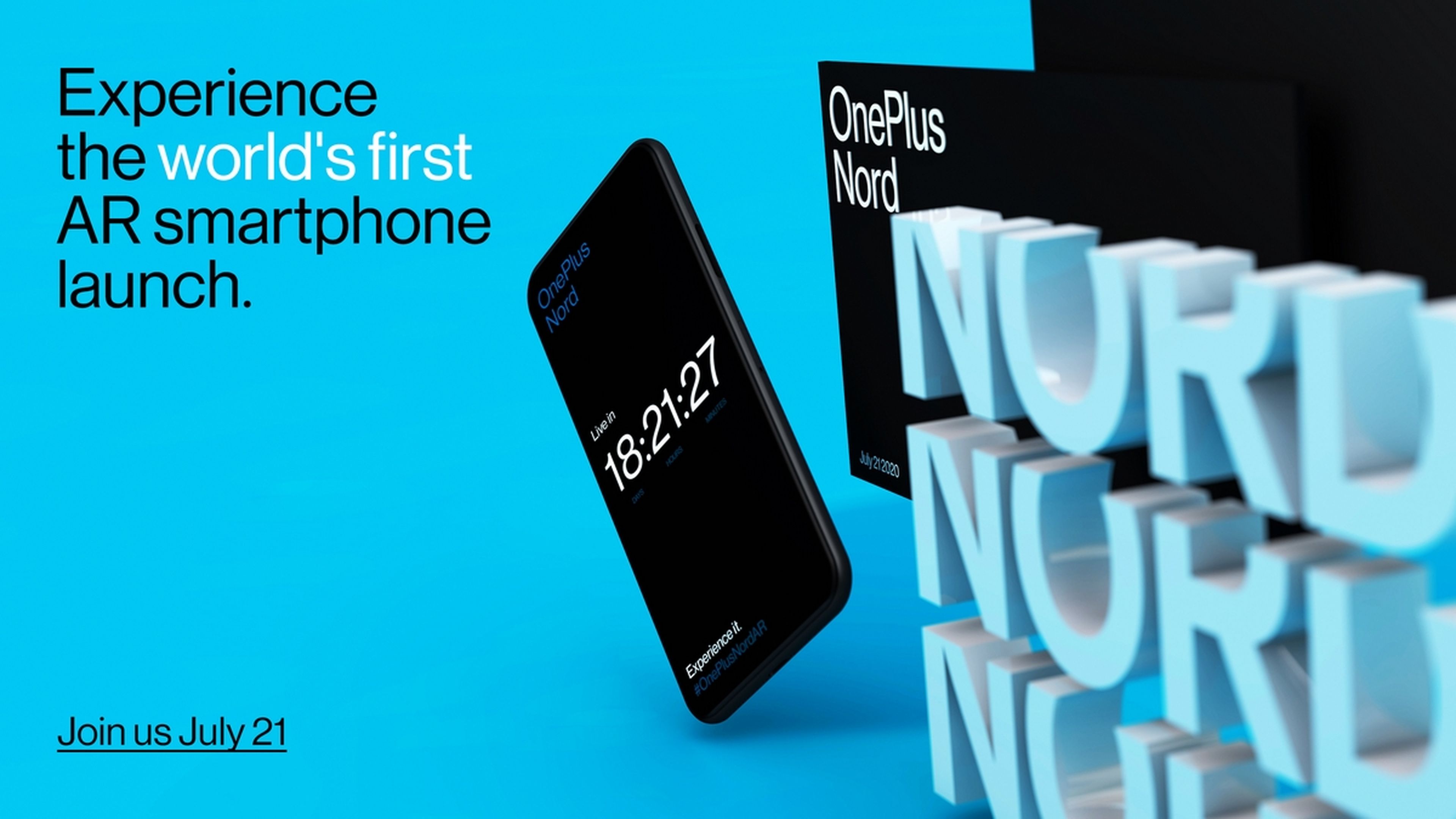 OnePlus presentará su nuevo móvil OnePlus Nord el próximo día 21 de julio